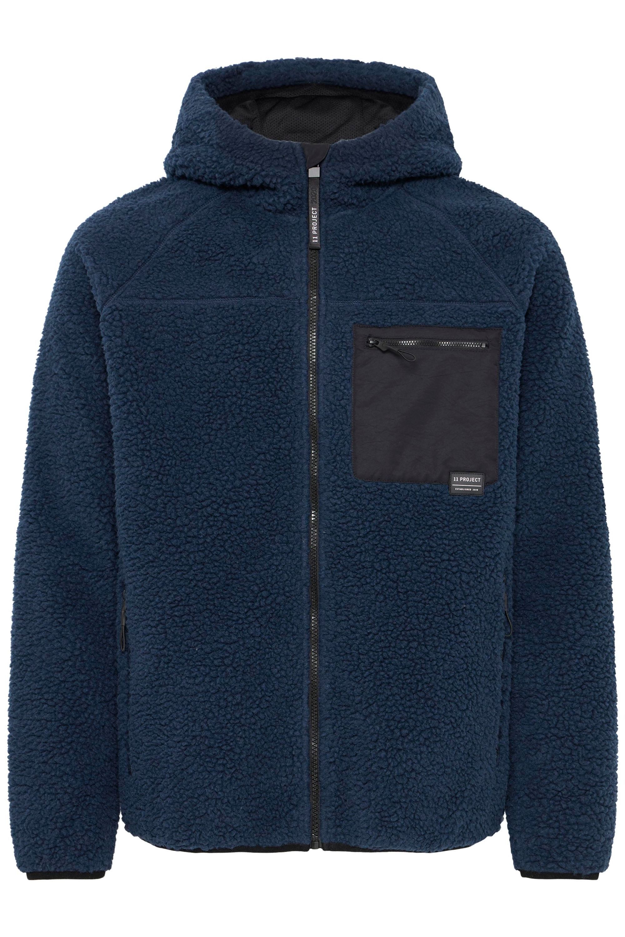 11 Project Fellimitatjacke SDHPRROMENEO Modische Teddyjacke mit Kapuze günstig online kaufen