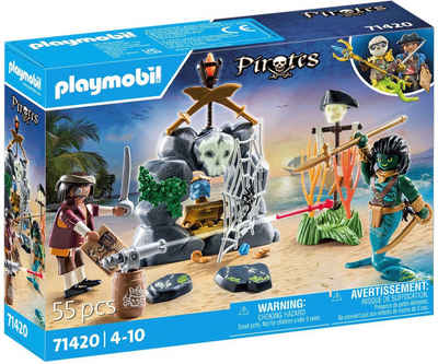 Playmobil® Konstruktions-Spielset Schatzsuche (71420), Pirates, (55 St), Made in Europe