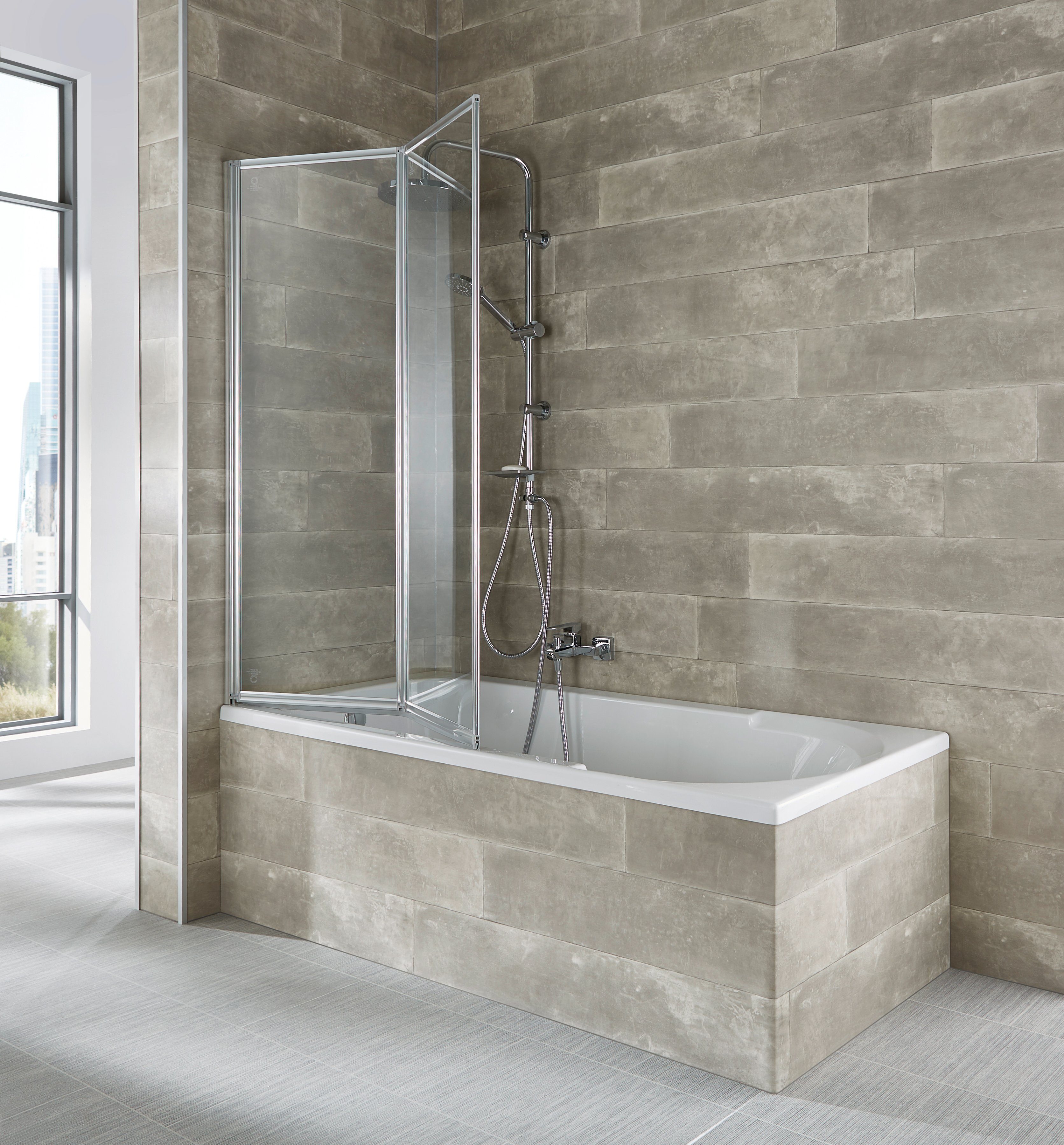 welltime Badewannenaufsatz Nassau, Einscheibensicherheitsglas, (2 tlg), Kom günstig online kaufen