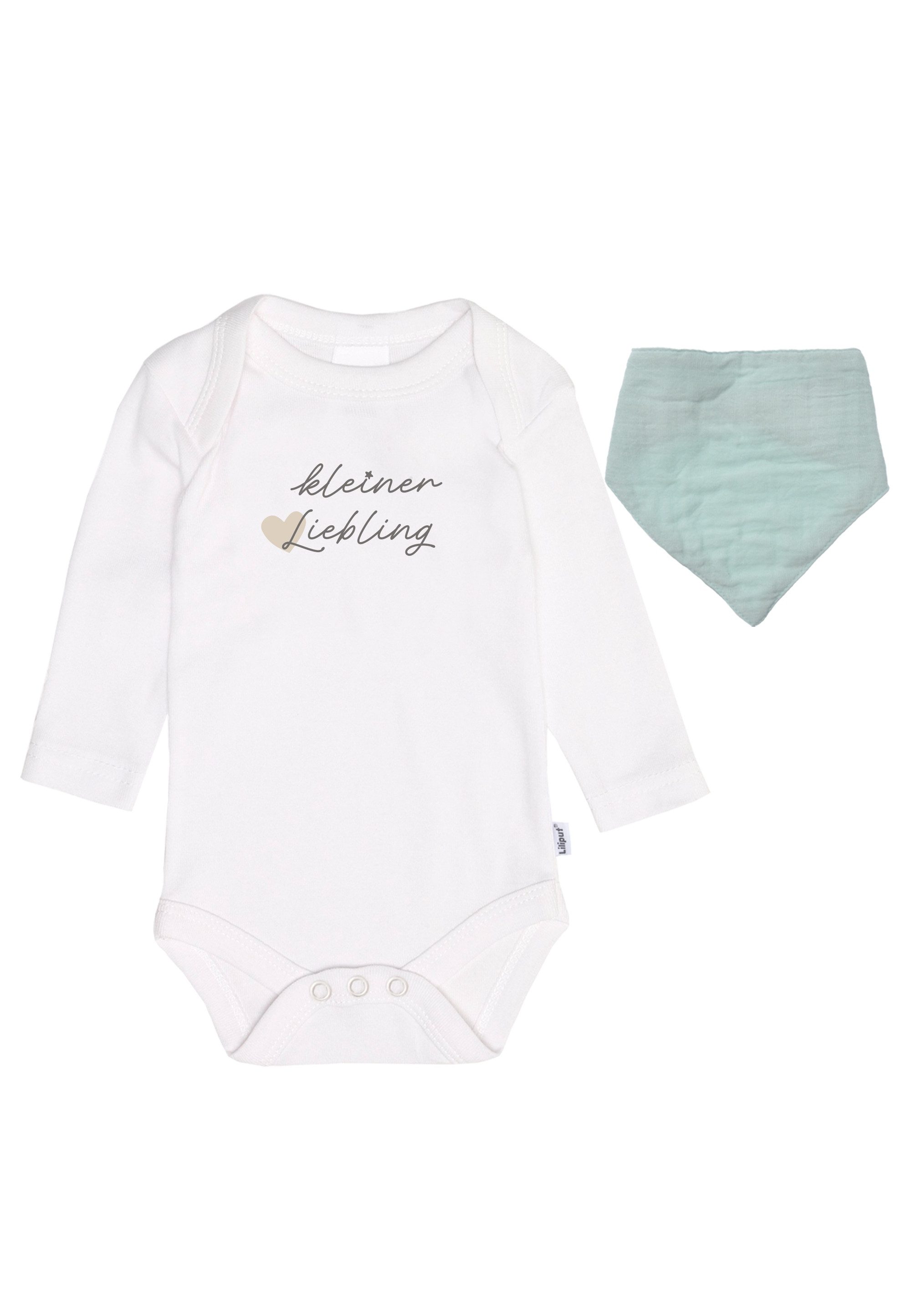Liliput Erstausstattungspaket kleiner Liebling mit Musselinhalstuch und Langarmbody