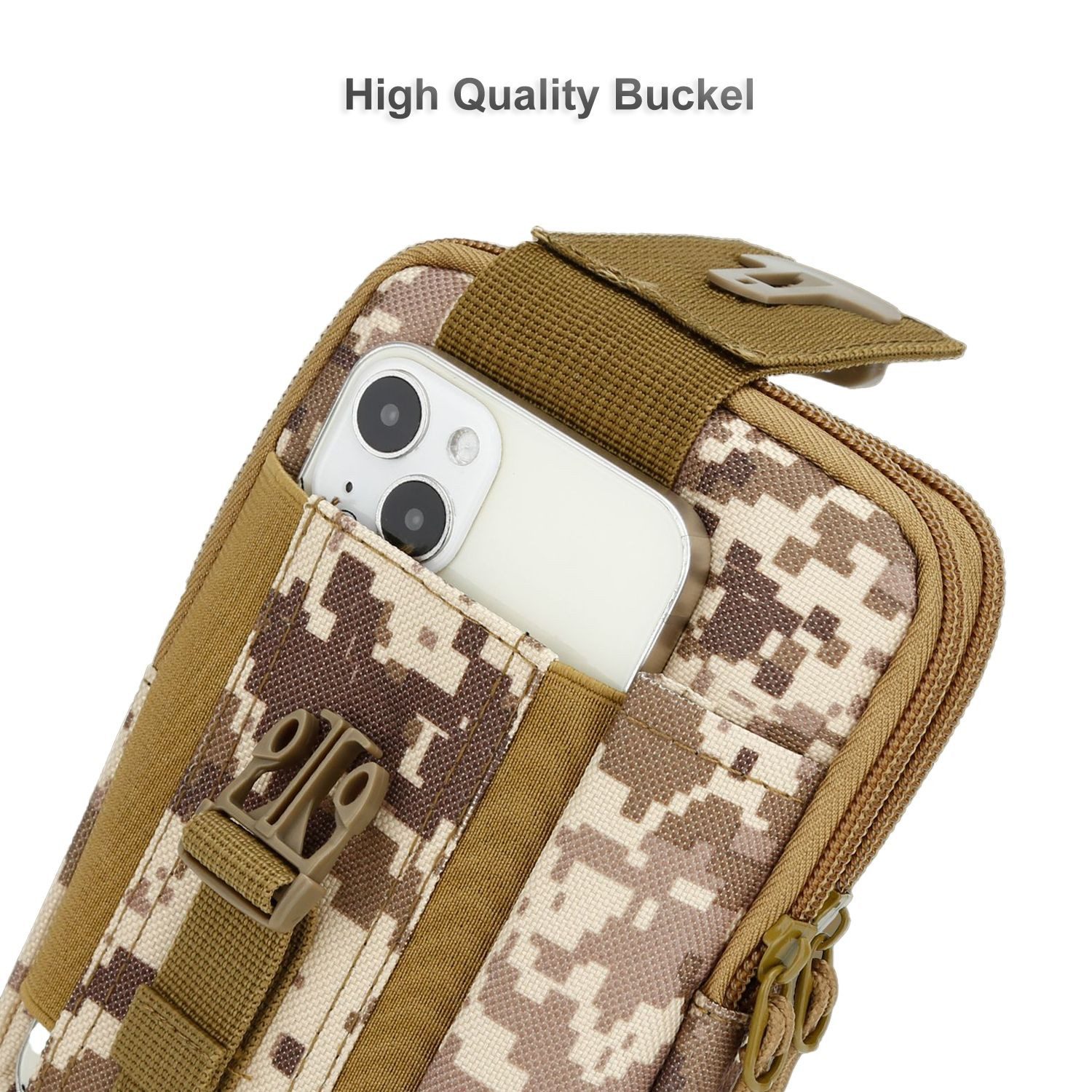 Cadorabo Handytasche für Samsung Galaxy ACE 4 LITE (1-tlg), Hülle mit Schultergurt Handyhalter Militär Gürteltasche Hüfttasche