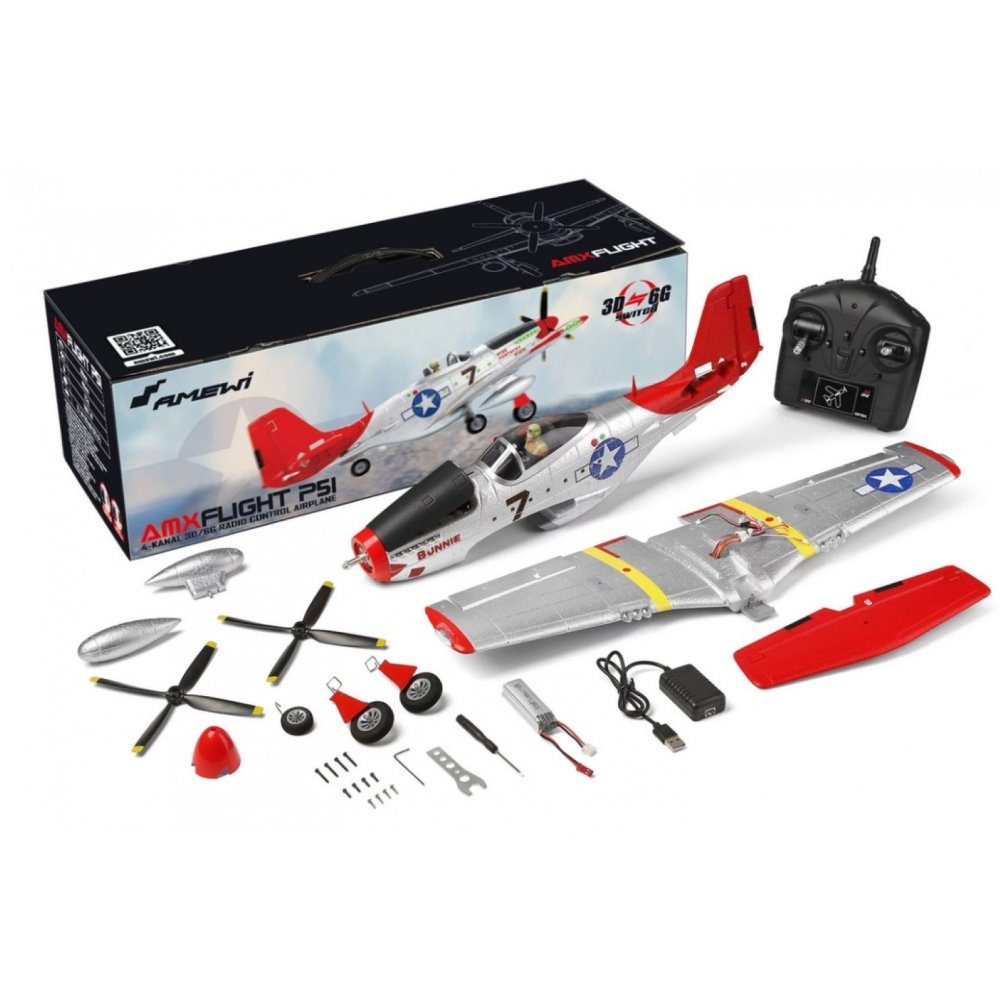 Amewi Spielzeug-Flugzeug 24127 AMXFlight P51 - günstig online kaufen