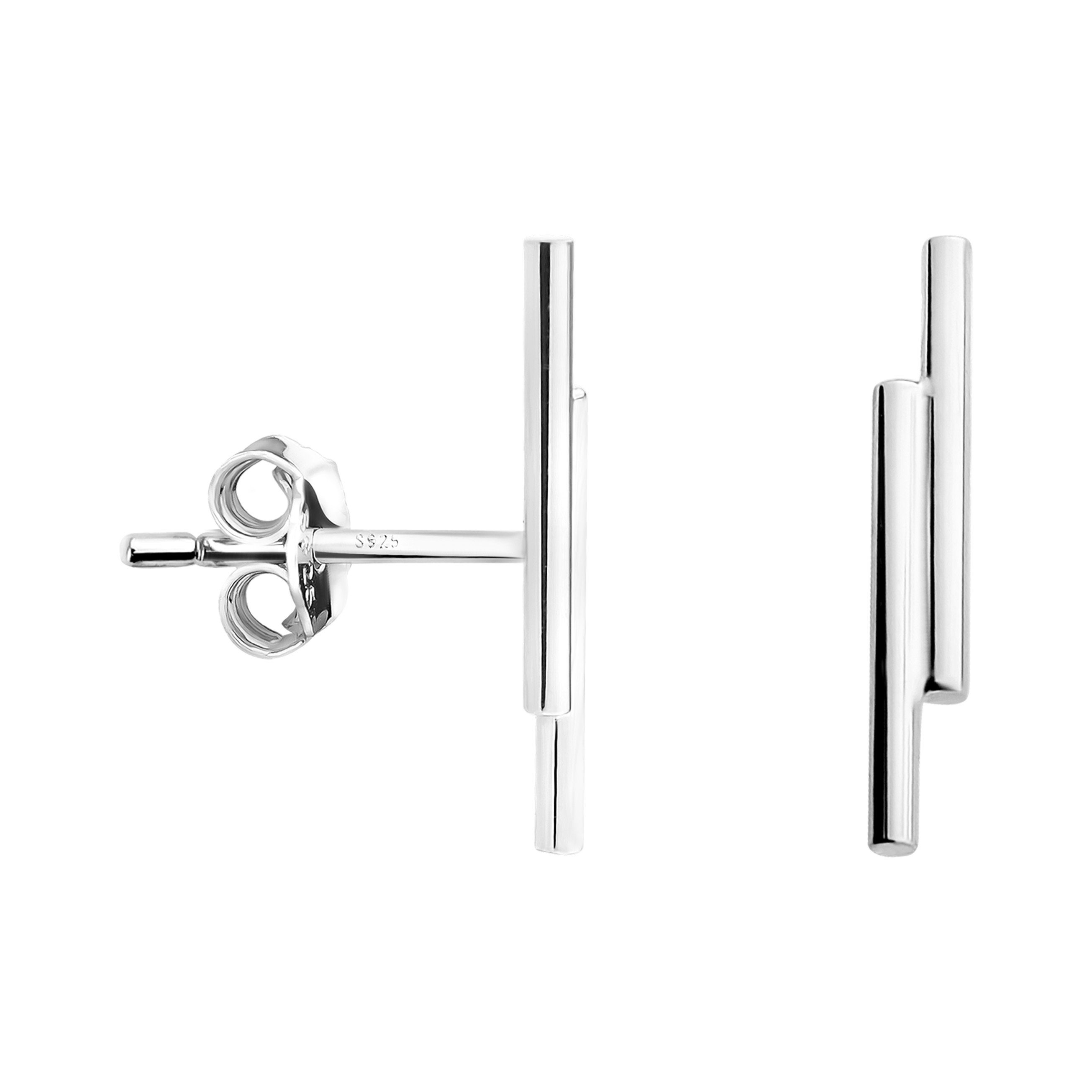 Damenschmuck Ohrringe 925 Silber Stab-Ohrstecker – Vergoldet, Nickelfrei & In Geschenkbox