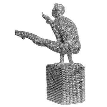 Aubaho Dekofigur Figur Turner Akrobatik Sport Skulptur Turnen Statue Antik-Stil - 42cm