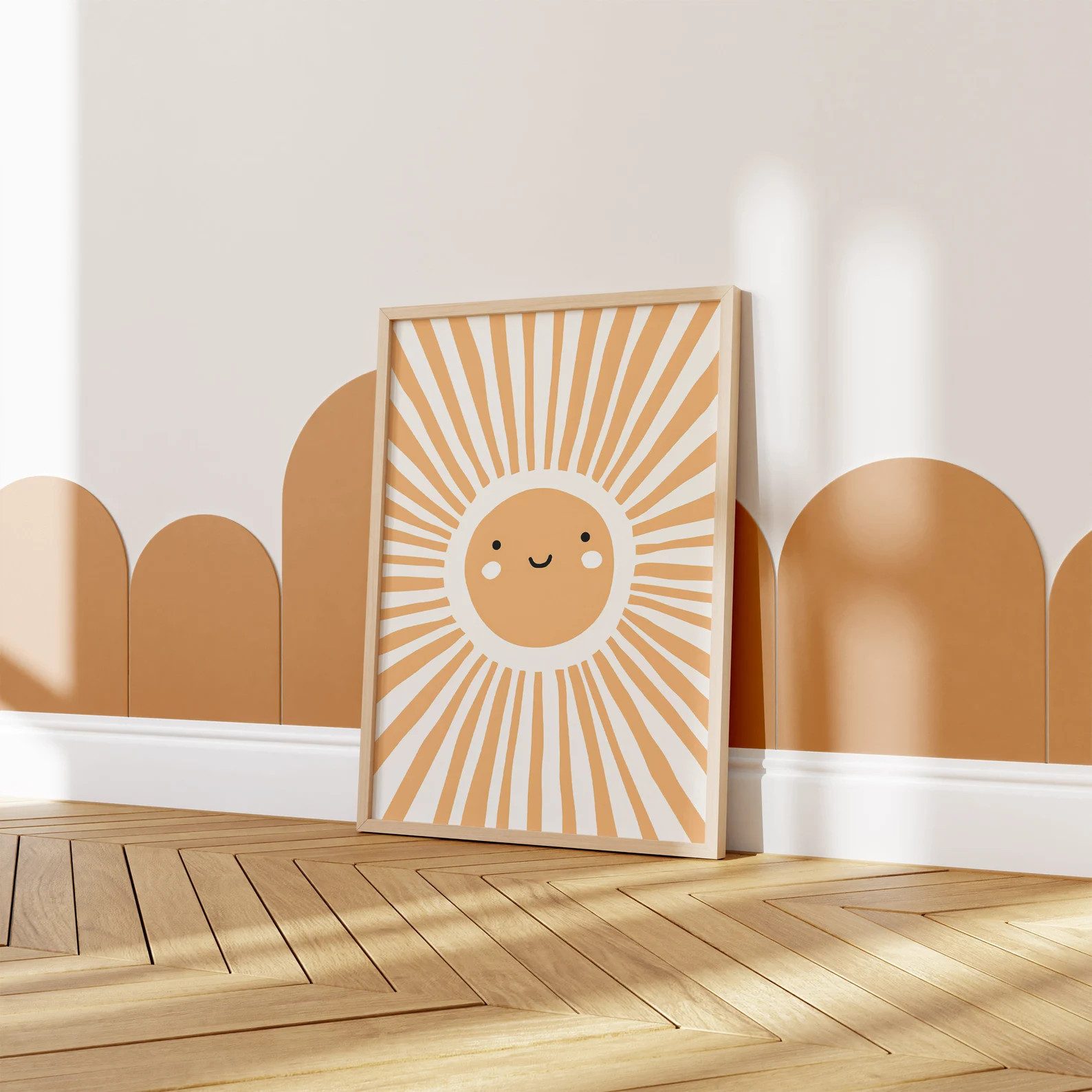 JUSTGOODMOOD Poster Premium ® Sonne Blumen Regenbogen Sonne Kinderzimmer, sonne (1 St), verschiedene Größen verfügbar – Bild 4 von 5
