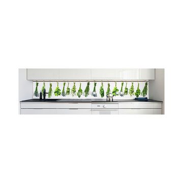 DRUCK-EXPERT Küchenrückwand Küchenrückwand Kräuter Büschel Hart-PVC 0,4 mm selbstklebend
