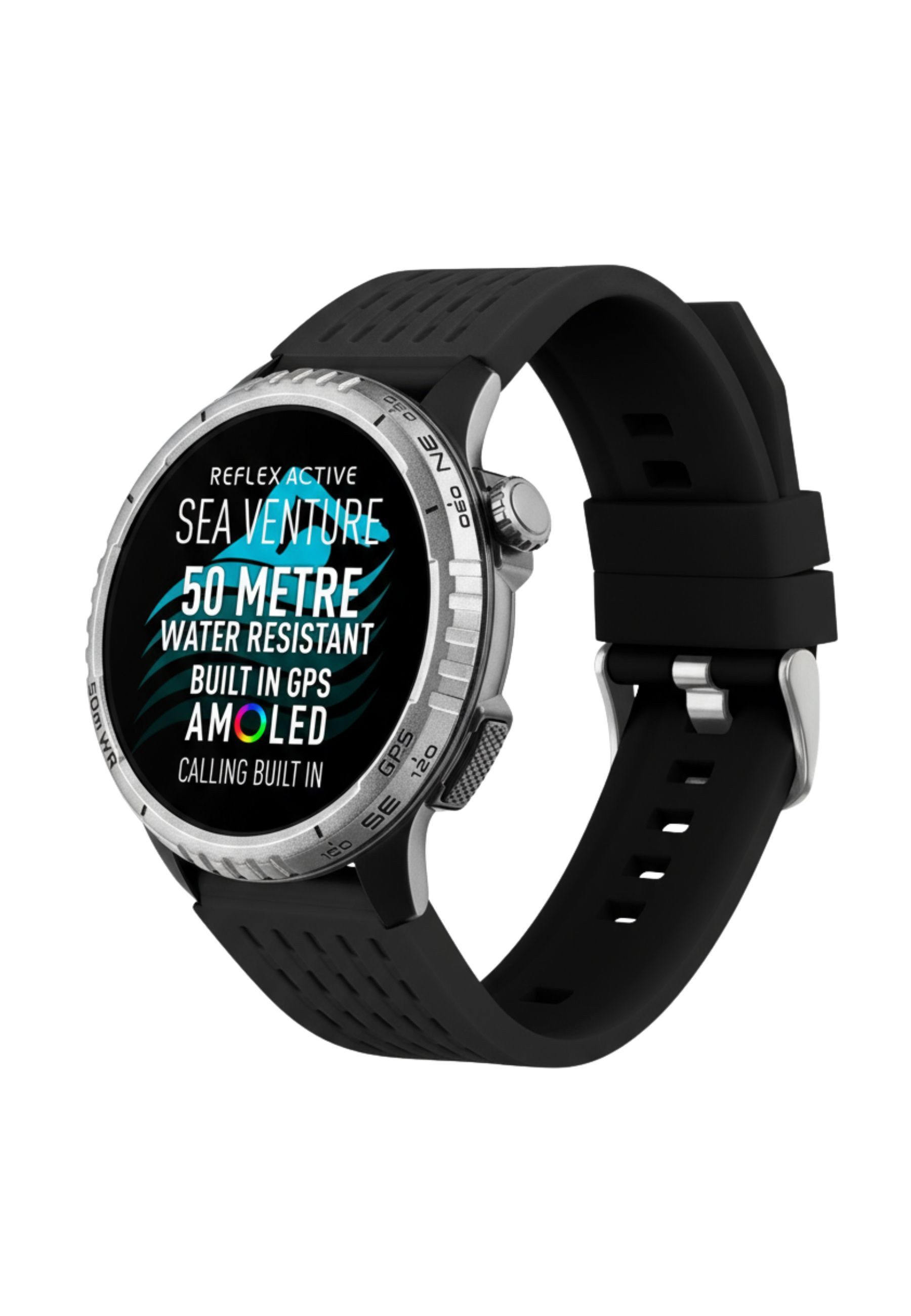REFLEX ACTIVE SEA VENTURE 400 R 50m Schwimmfeste AMOLED GPS Smartwatch mit Smartwatch Set