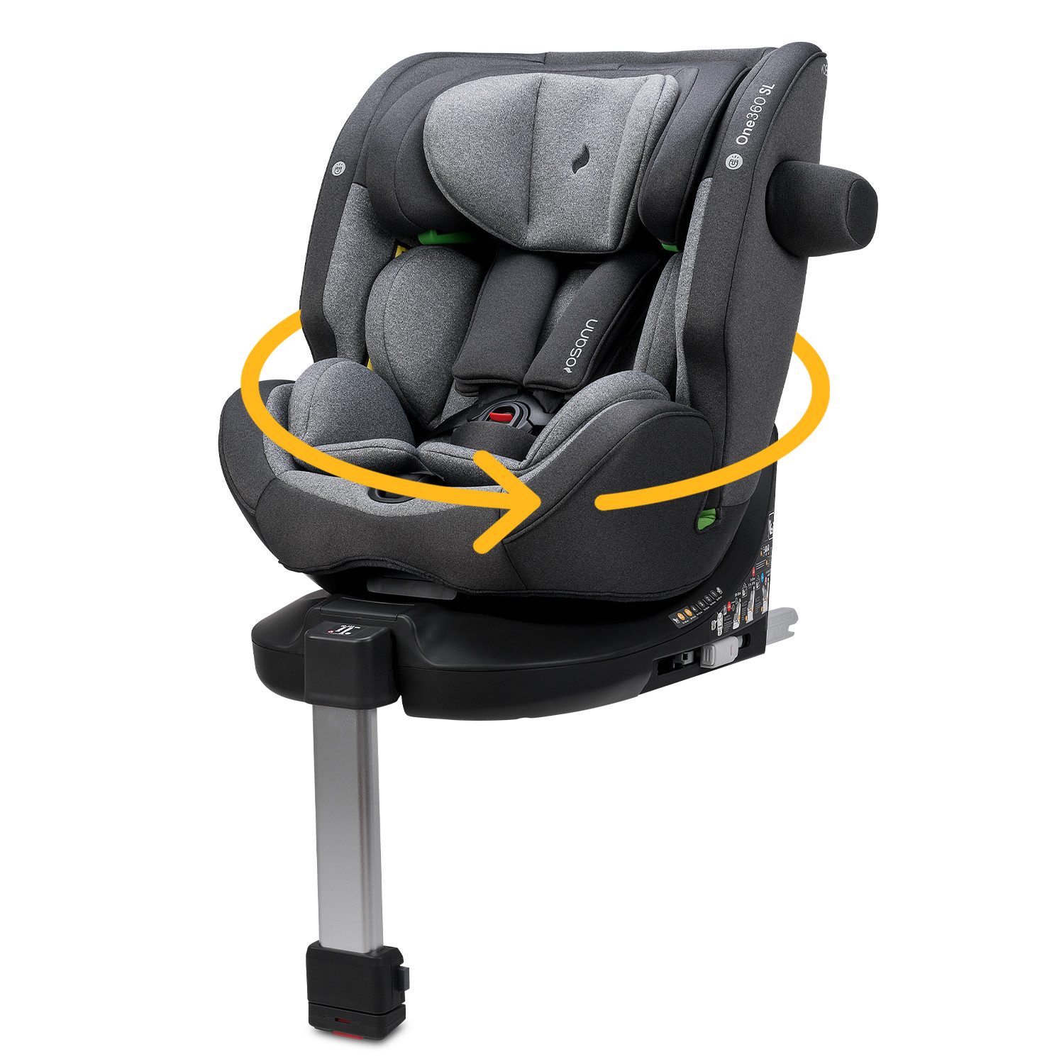Osann Autokindersitz One360 SL, ab: Geburt, bis: 12 Jahre, ab: 40 cm, bis: 150 cm, 360° drehbarer Reboarder Kindersitz Isofix,40-150 cm, Baby Autositz