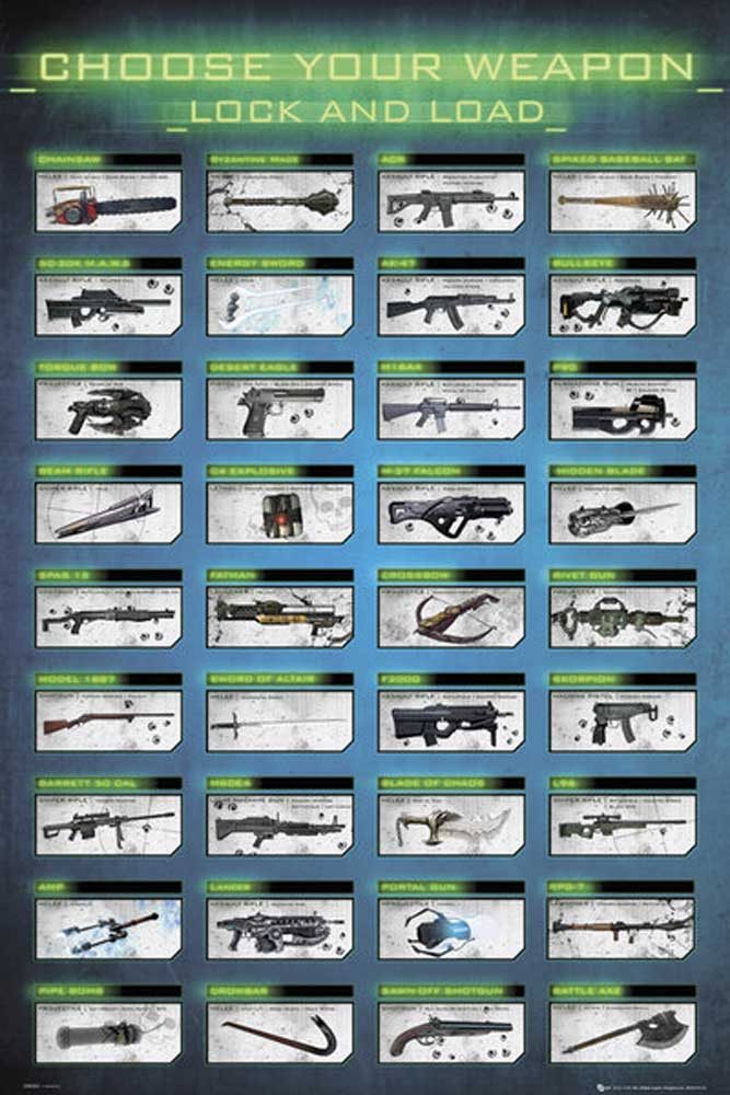 Poster Gaming - Poster - Choose Your Weapon