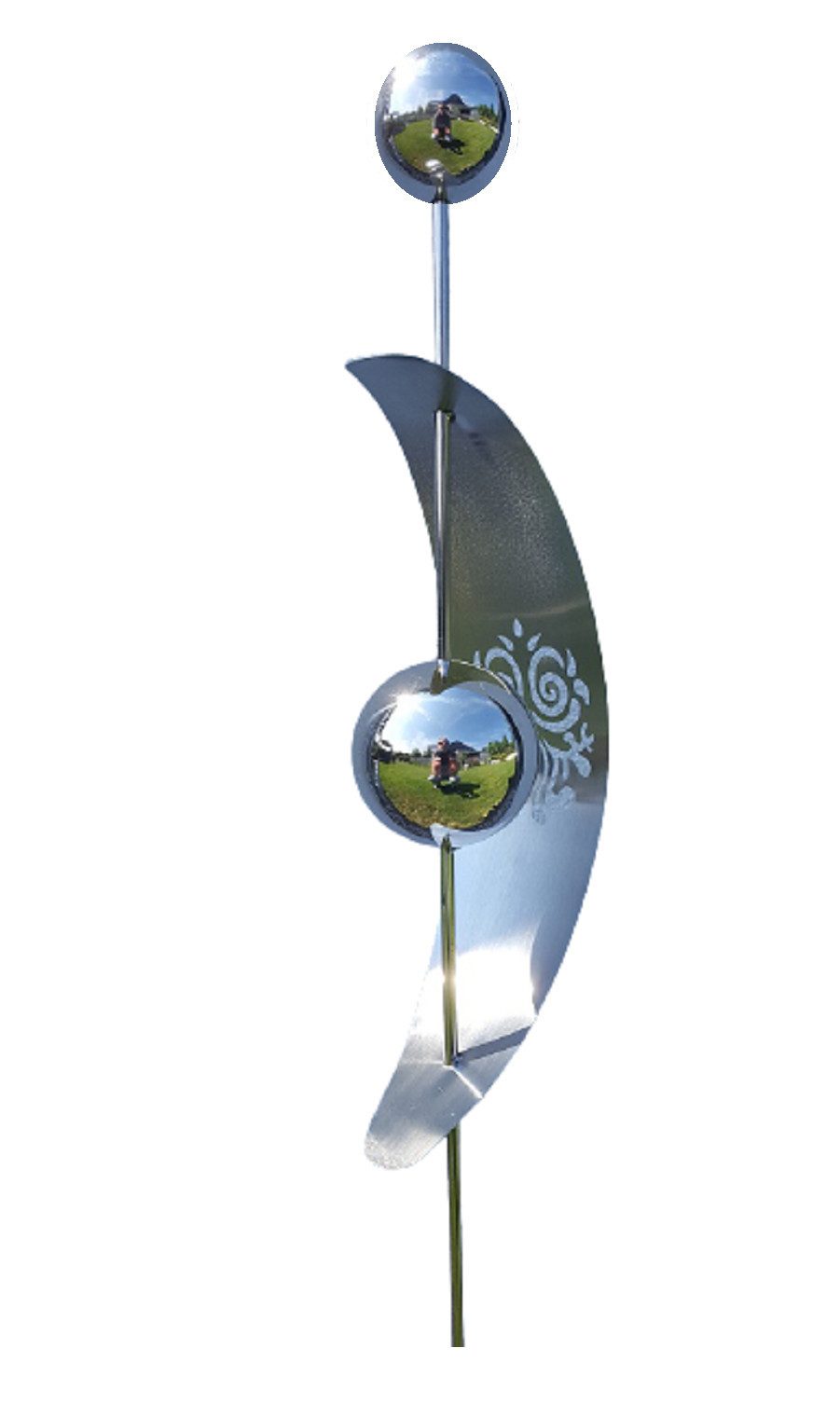 Jürgen Bocker - Gartenambiente Gartenstecker Nero Edelstahl 100 cm Eule Beetstecker Gartenstecker