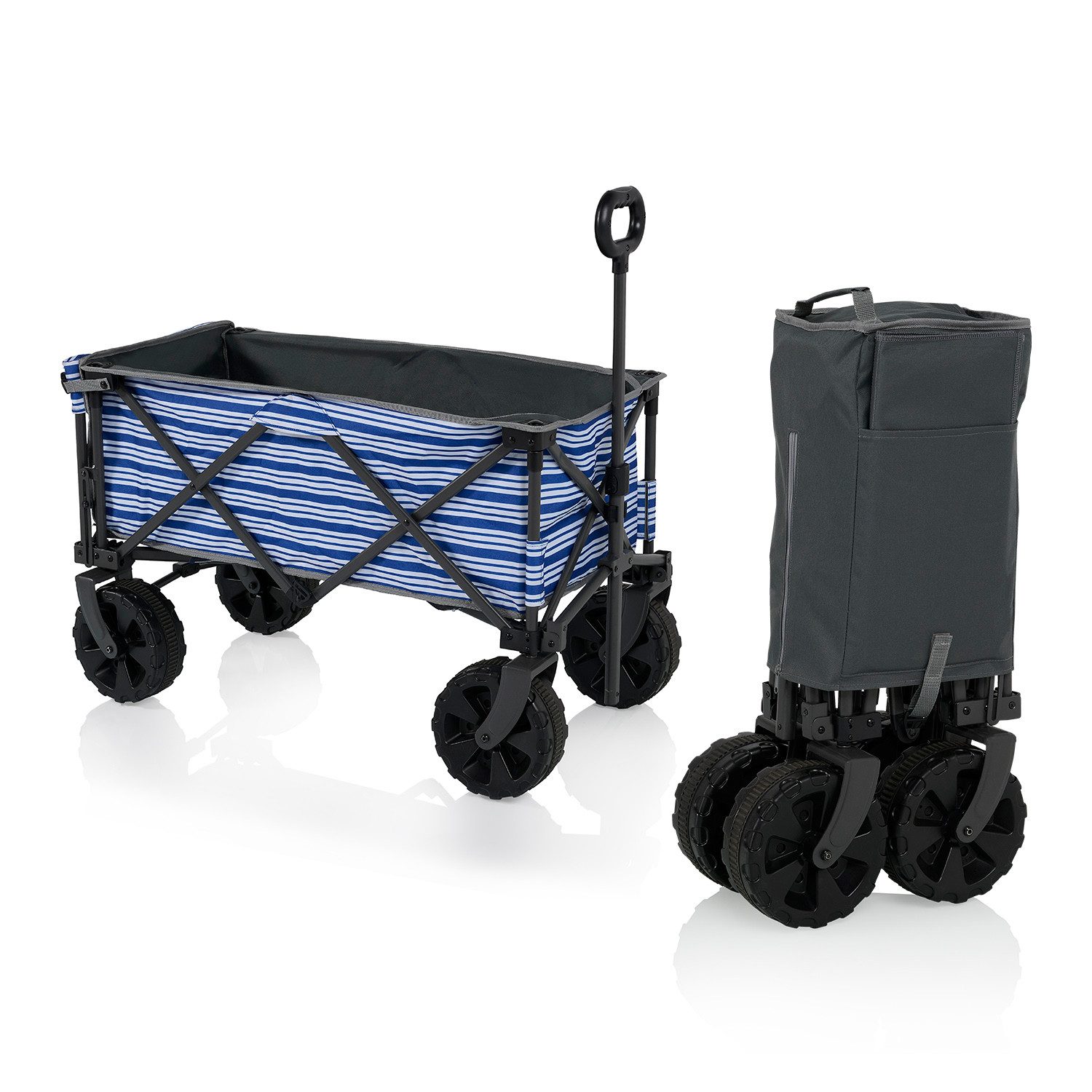 Campart Bollerwagen Campart HC-0422 Faltbarer Strandwagen Bollerwagen – 103 L, Faltbarer Strandwagen Saint-Michel – Leicht zusammenklappbar – 103 L