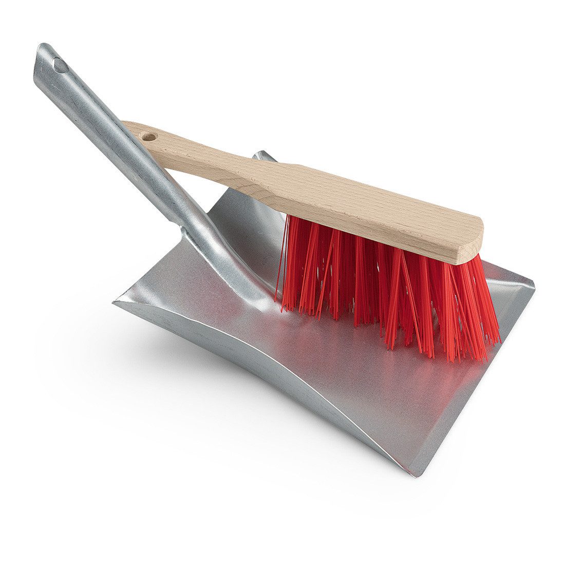 Nölle Kehrgarnitur Kehrgarnitur Metall, Handfeger 28 Elaston, Innenbereich, Haushalt, Reinigung, Bodenpflege, Schmutzentfernung, (Set, 2-tlg., Kehrgarnitur, Handfeger, Schaufel, Düllgriff), Kehrset Besenset Handbesen Kehrblech Kehrschaufel Fegeset Reinigungsse