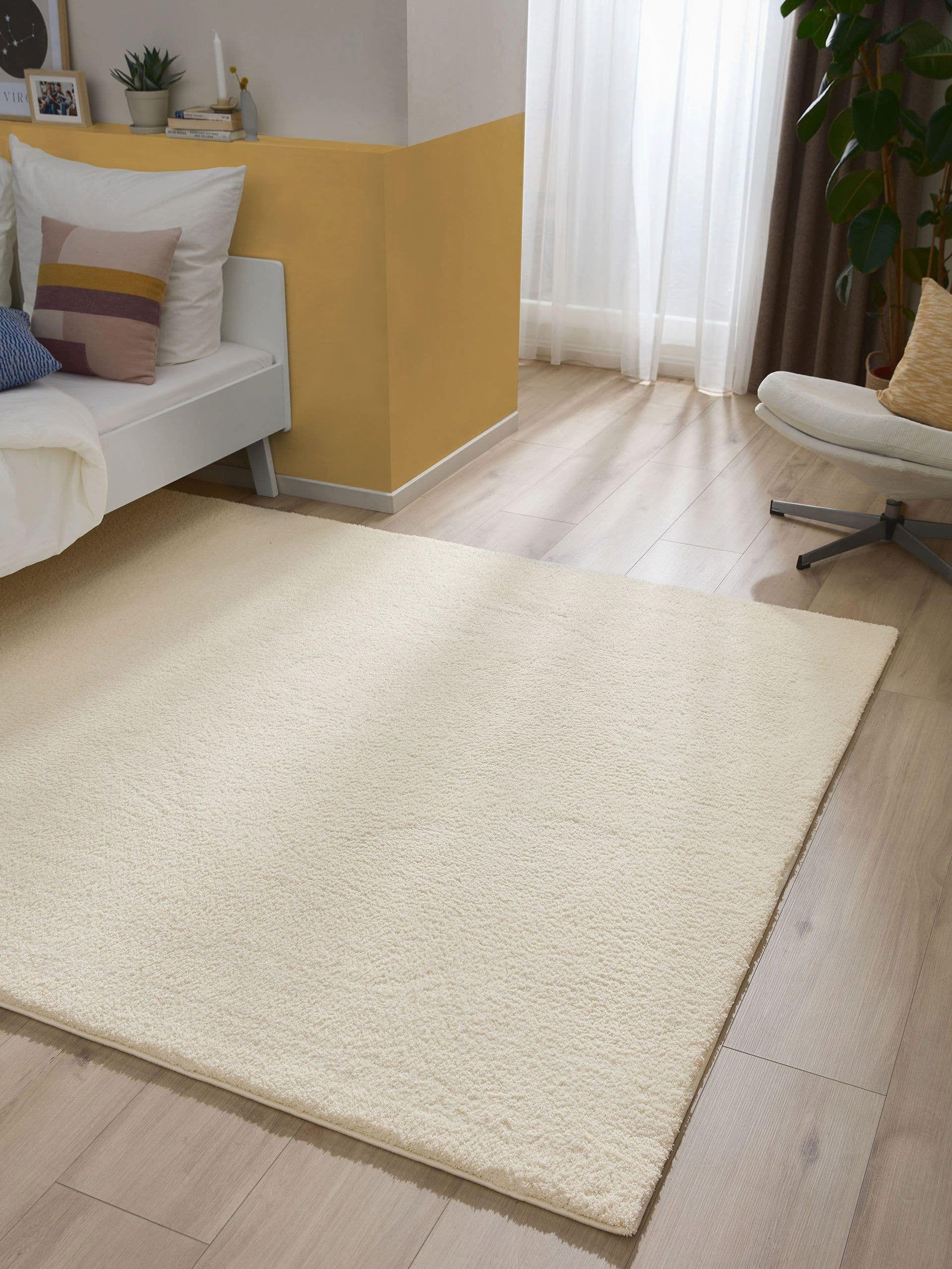 benuta Hochflor-Teppich Soda, rechteckig, Höhe: 21 mm, Teppich Wohnzimmer, günstig online kaufen