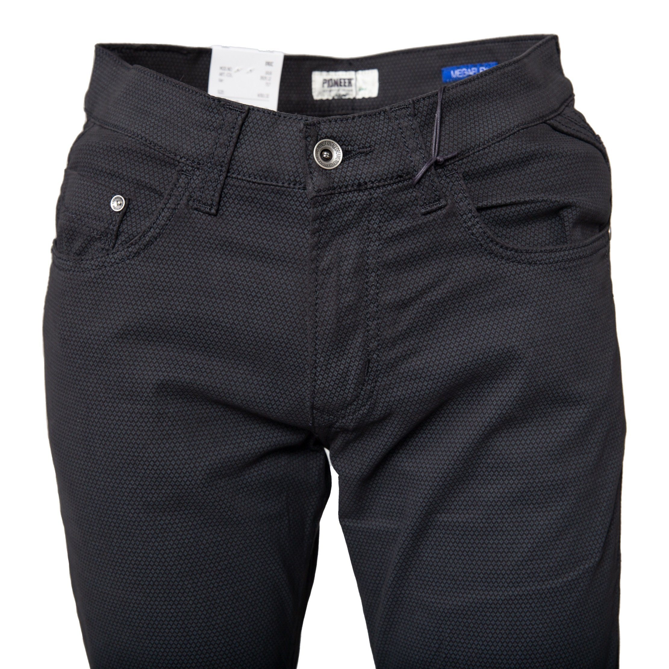 Stoffhose Pioneer -Straight-, Stretch Gemustert Flex, Jeans Mega Herrenhose 5-Pocket-Hose Authentic Eric,