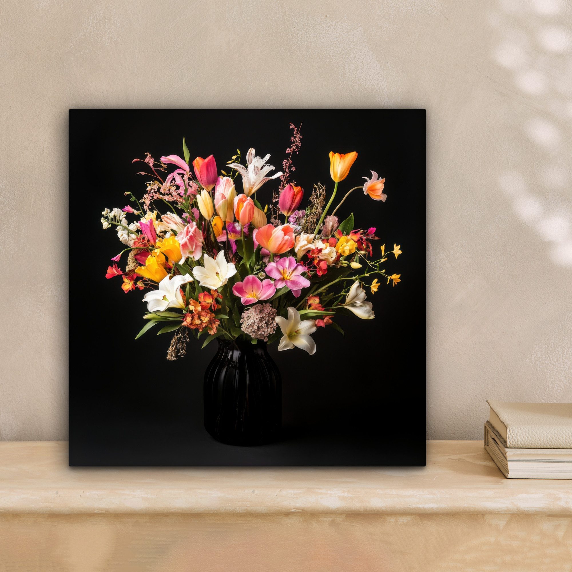 OneMillionCanvasses® Leinwandbild Vase - Blumen - günstig online kaufen