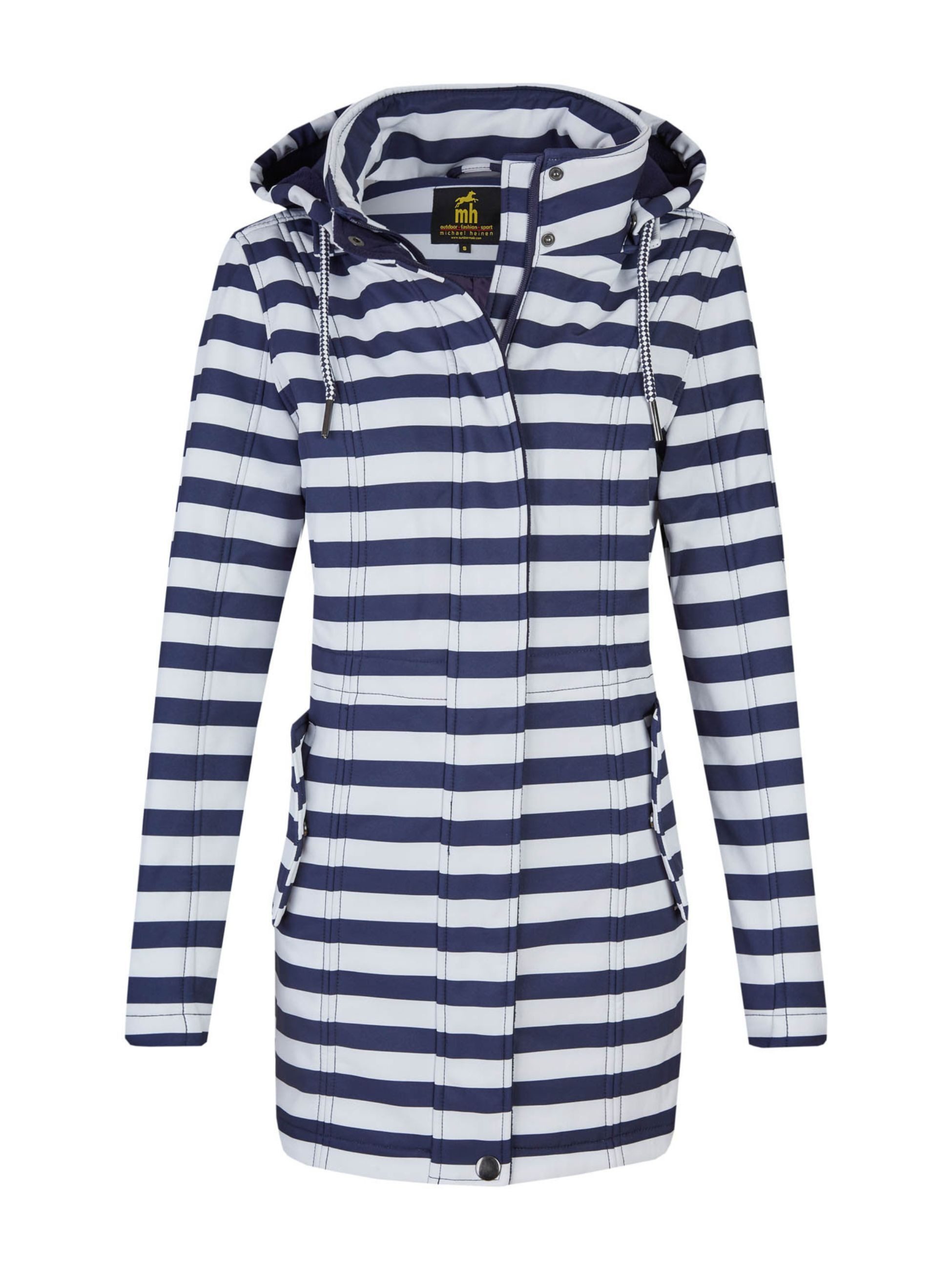Michael Heinen Softshellmantel Damen Softshellmantel gestreift günstig online kaufen