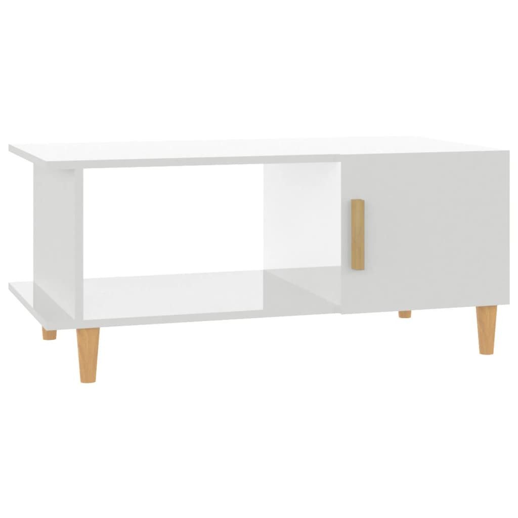 vidaXL Couchtisch Couchtisch Hochglanz-Weiß 90x50x40 cm günstig online kaufen