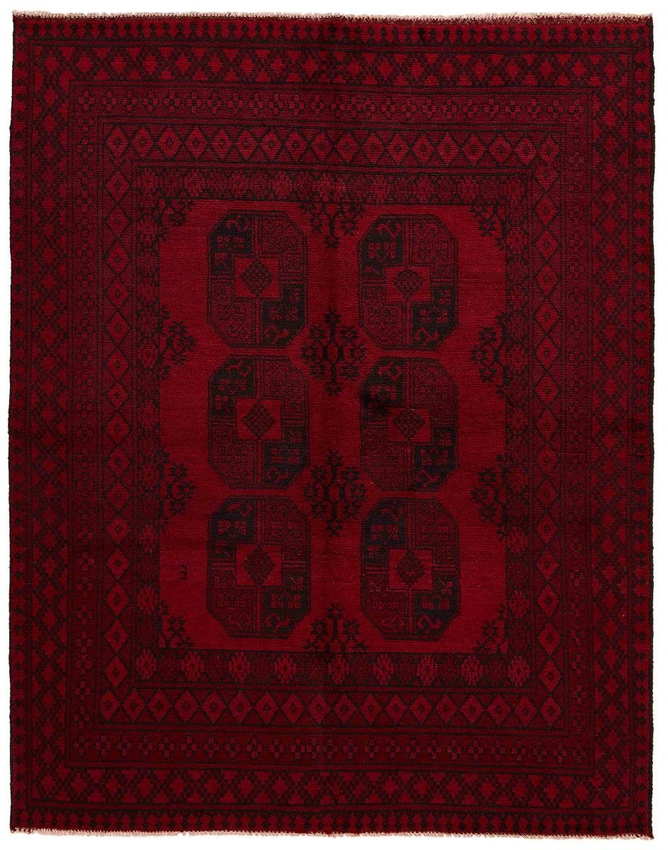 Orientteppich Afghan Akhche 150x191 Handgeknüpfter Orientteppich, Nain Trading, rechteckig, Höhe: 6 mm