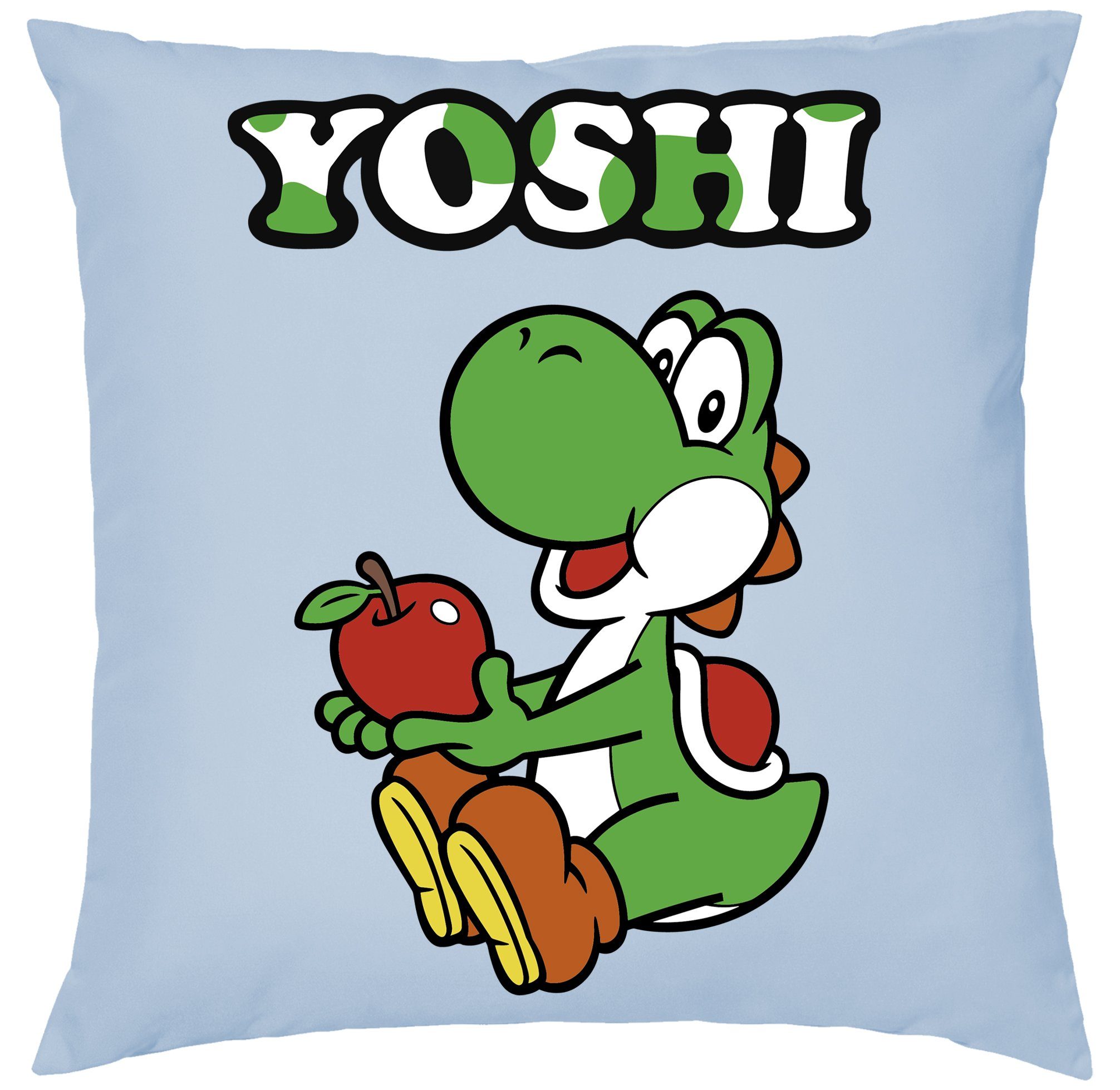 Blondie & Brownie Dekokissen Yoshi Mario Luigi Super Retro Konsole Gamer Gaming, Kissen mit Füllung