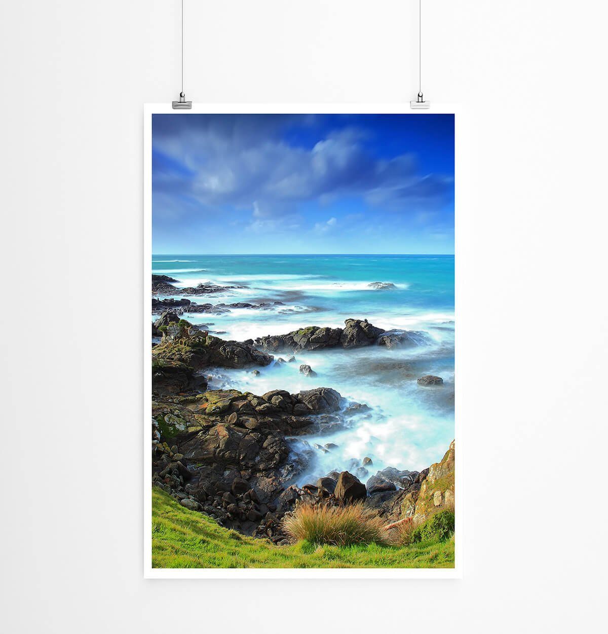 Sinus Art Poster Landschaftsfotografie 60x90cm Poster Schönheit Neuseelands