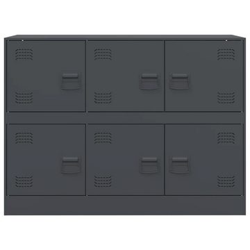 vidaXL Sideboard Sideboard Anthrazit 99x39x73 cm Stahl (1 St)