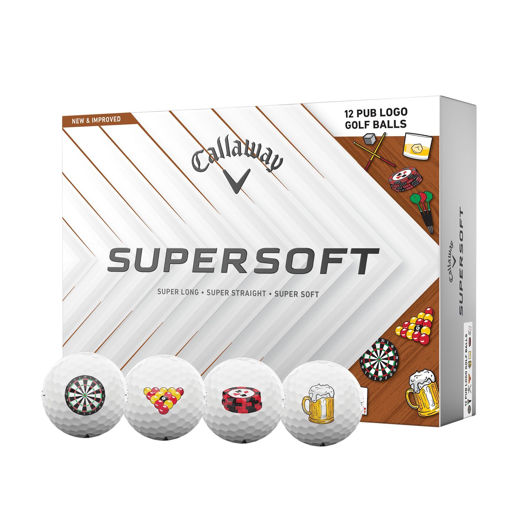 Golfball Callaway Supersoft Golfball (1 Dutzend) 12 Stück