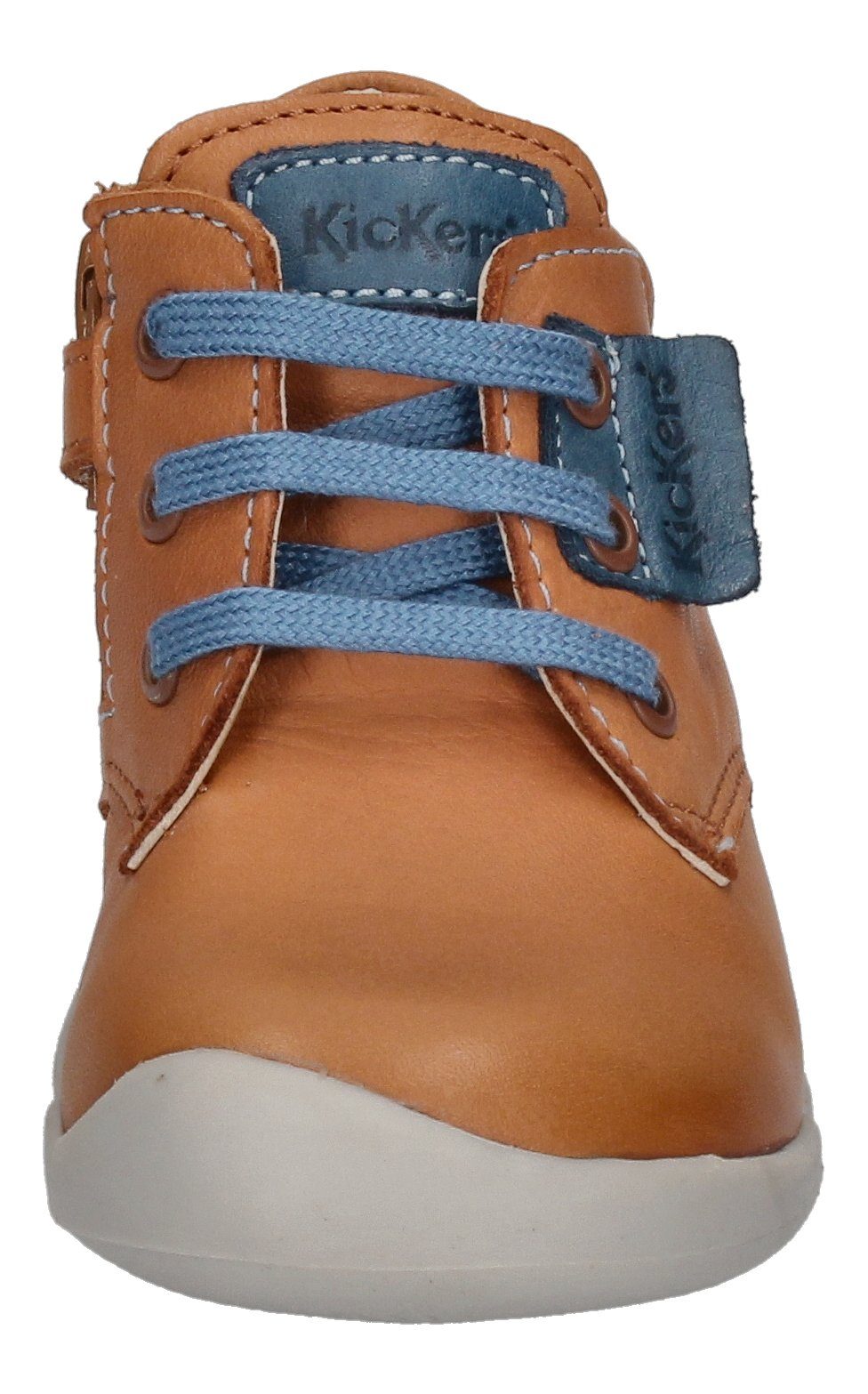 Kickers WAZZAP Braun Lauflernschuh Blau camel bleu 858400-10-116