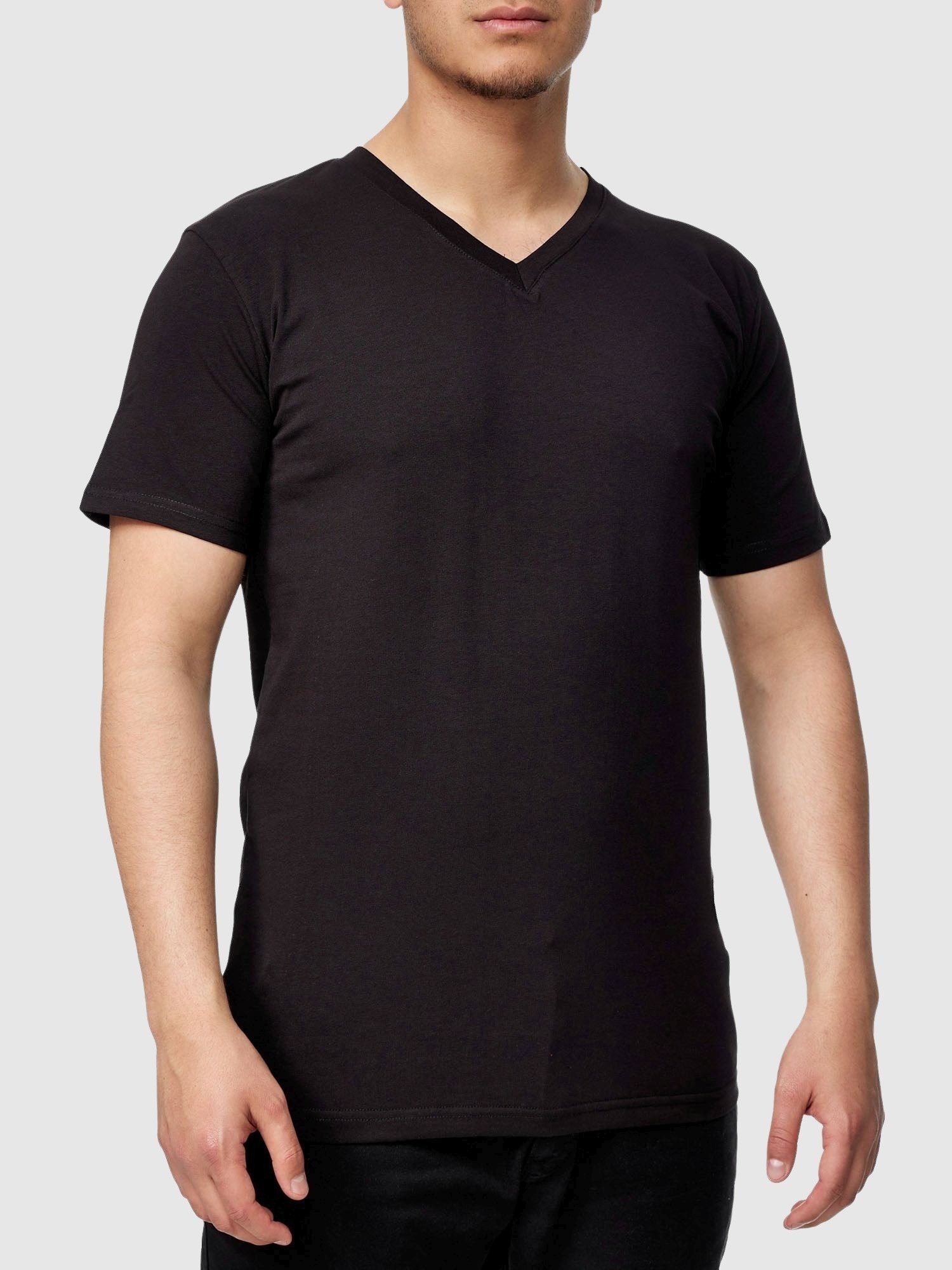 John Kayna T-Shirt John Kayna T Casual Polo Männer (Shirt für Polo Schwarz Shirt Herren Fitness Freizeit Tee Tshirt Poloshirt Kurzarmshirt Tee, T-Shirt 1-tlg)