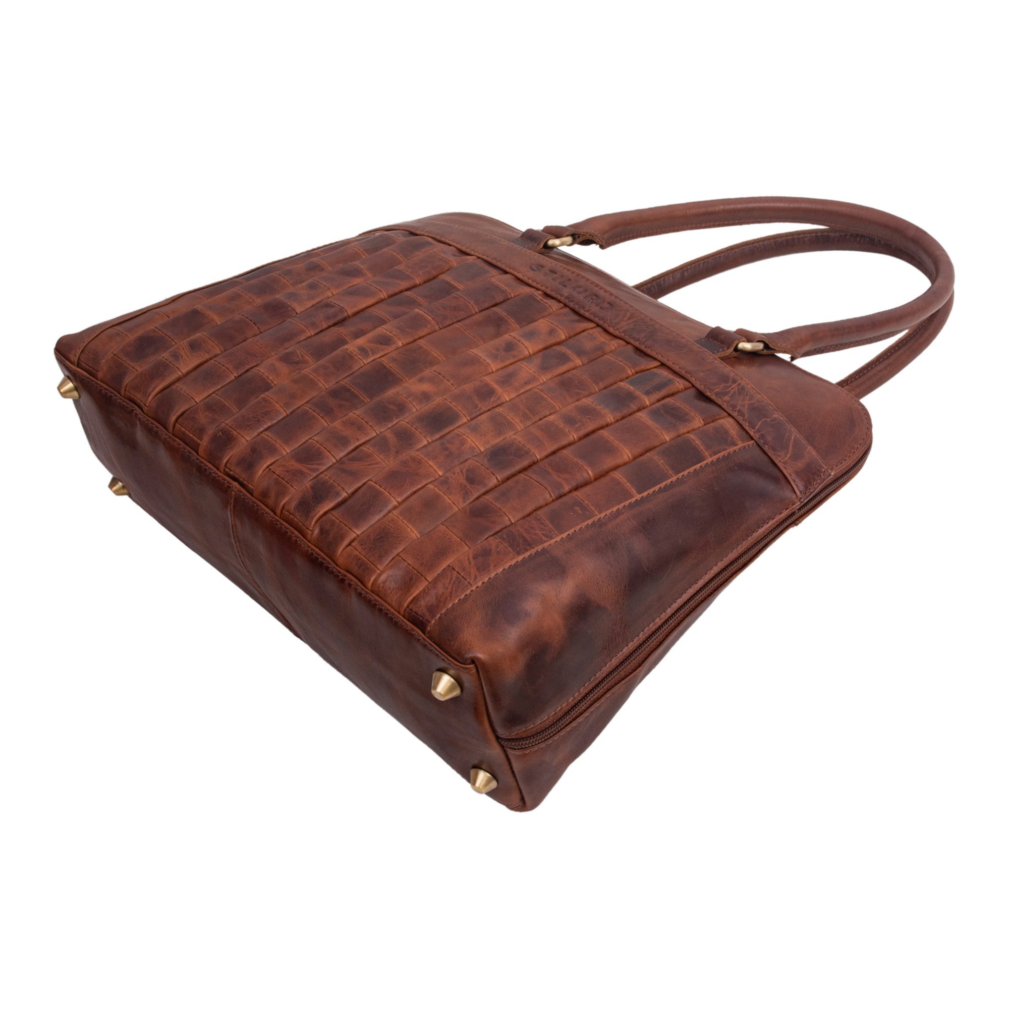 STILORD Handtasche "Jocelyn" Leder Handtasche Damen mittelgroß für 10 - 11 Zoll Tablets