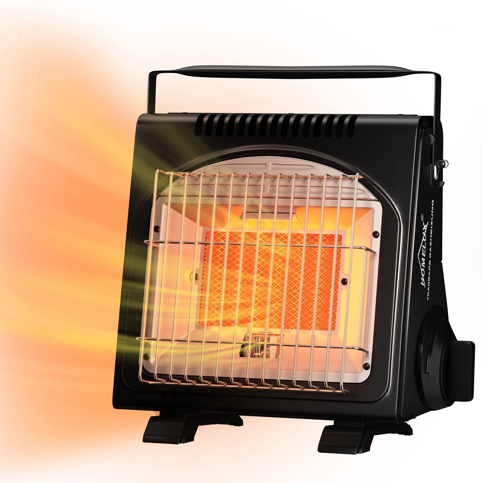 HOMELUX Heizstrahler 1700W 2in1 Tragbare Gasheizung, Gasheizung für innenräume Outdoor, Gasheizer, Gasheizung Camping, Heizung Ohne Strom, Gasheizstrahler