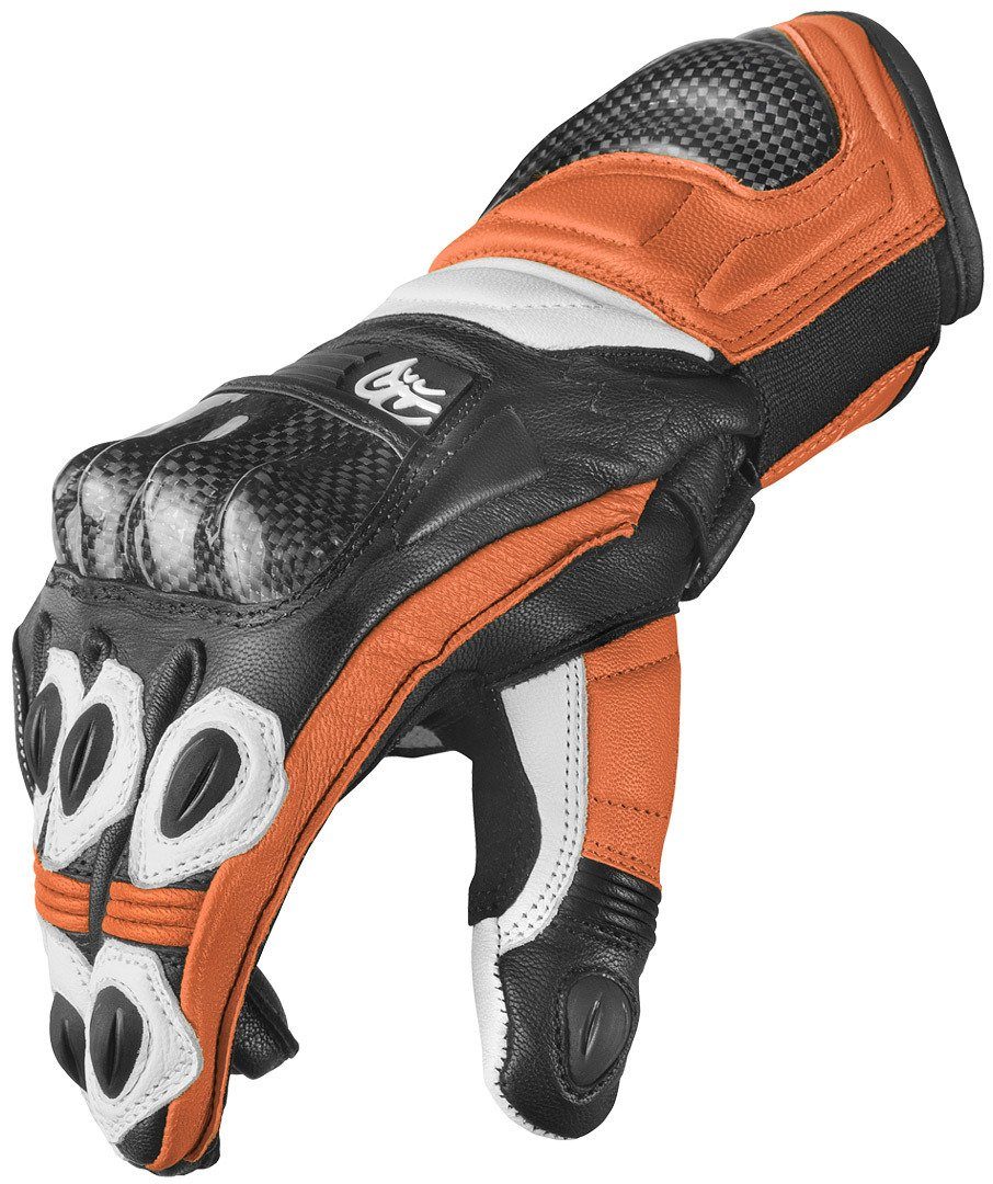 Pro TX-1 Motorradhandschuhe Berik Black/White/Orange Motorradhandschuhe