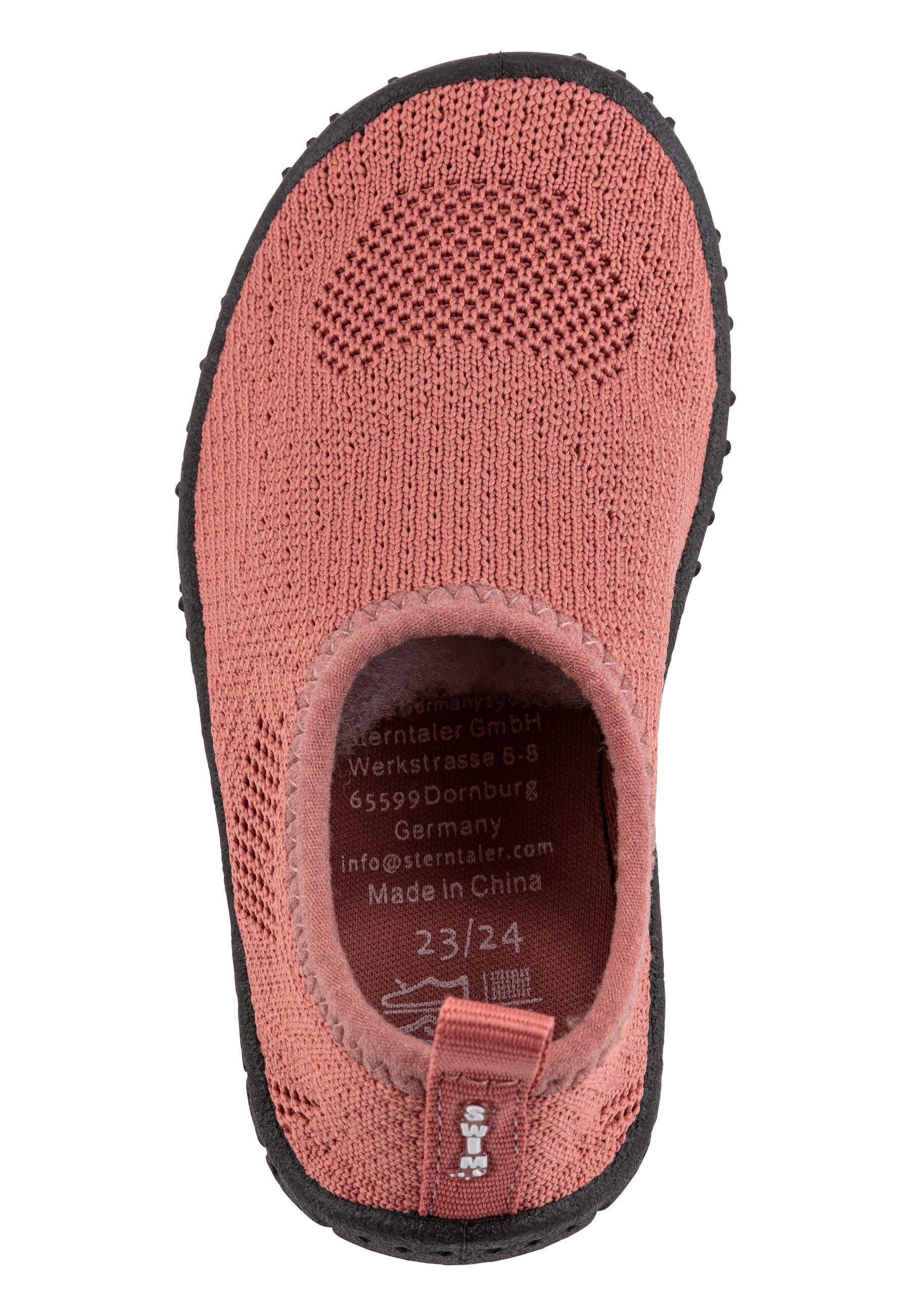 Sterntaler® Badeschuhe Strickoptik Badeschuh (1-tlg) angenehm zu tragen, Strick-Design, rutschfeste ergonomische Sohle