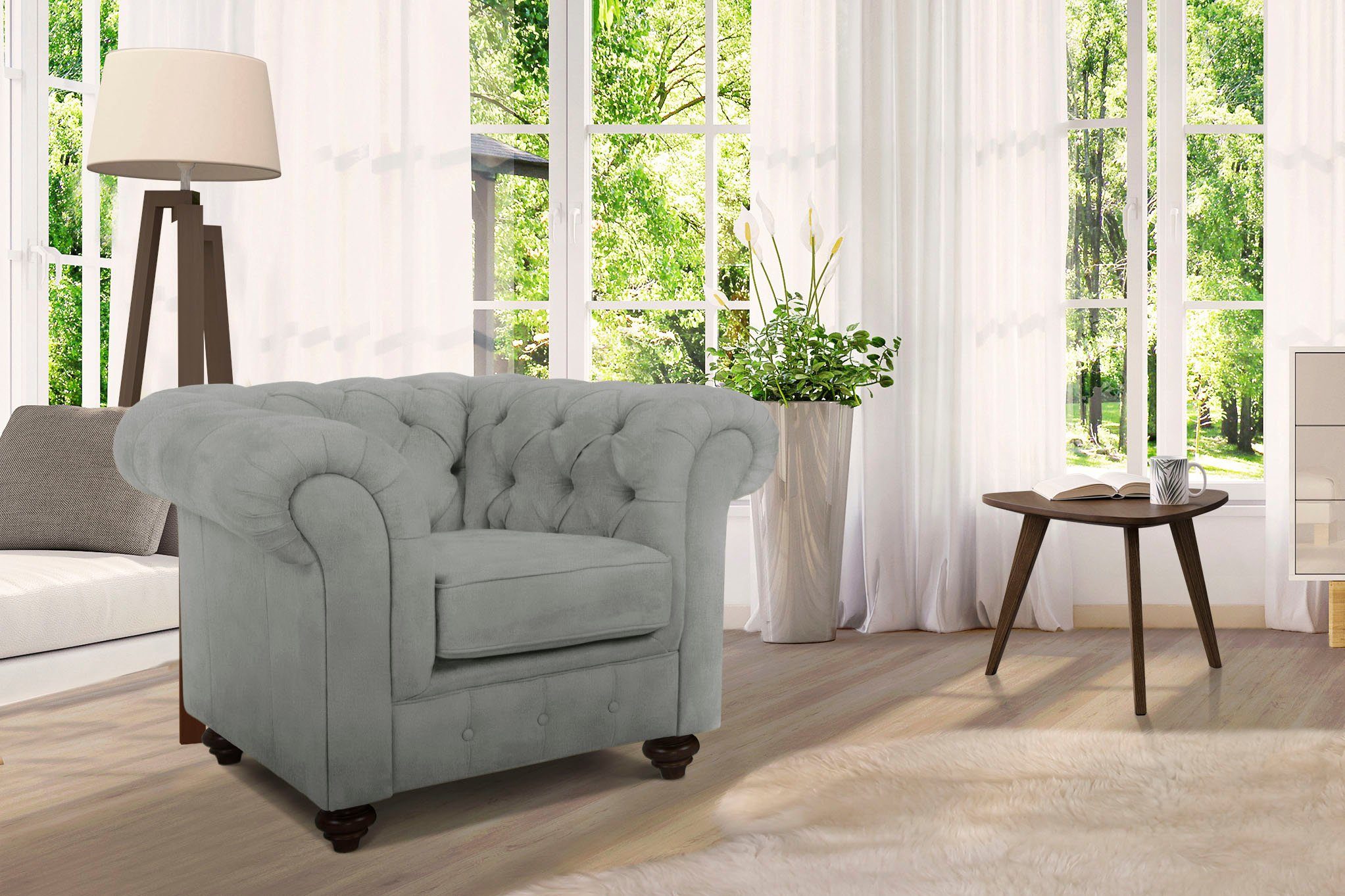 Home affaire Sessel Duc Chesterfield, hochwertige günstig online kaufen