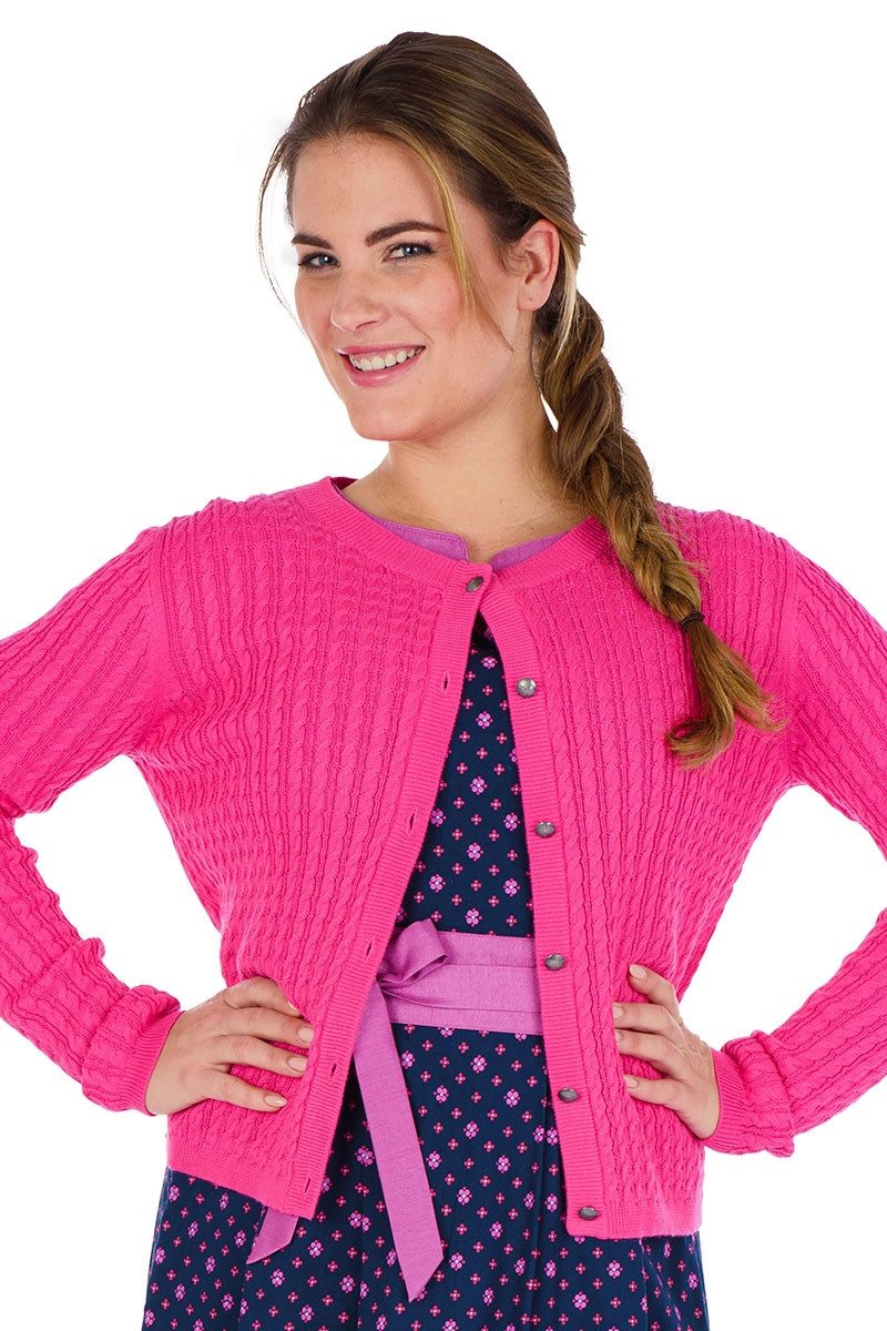 Hammerschmid Trachtenjacke Trachten Strickjacke - REIT - pink