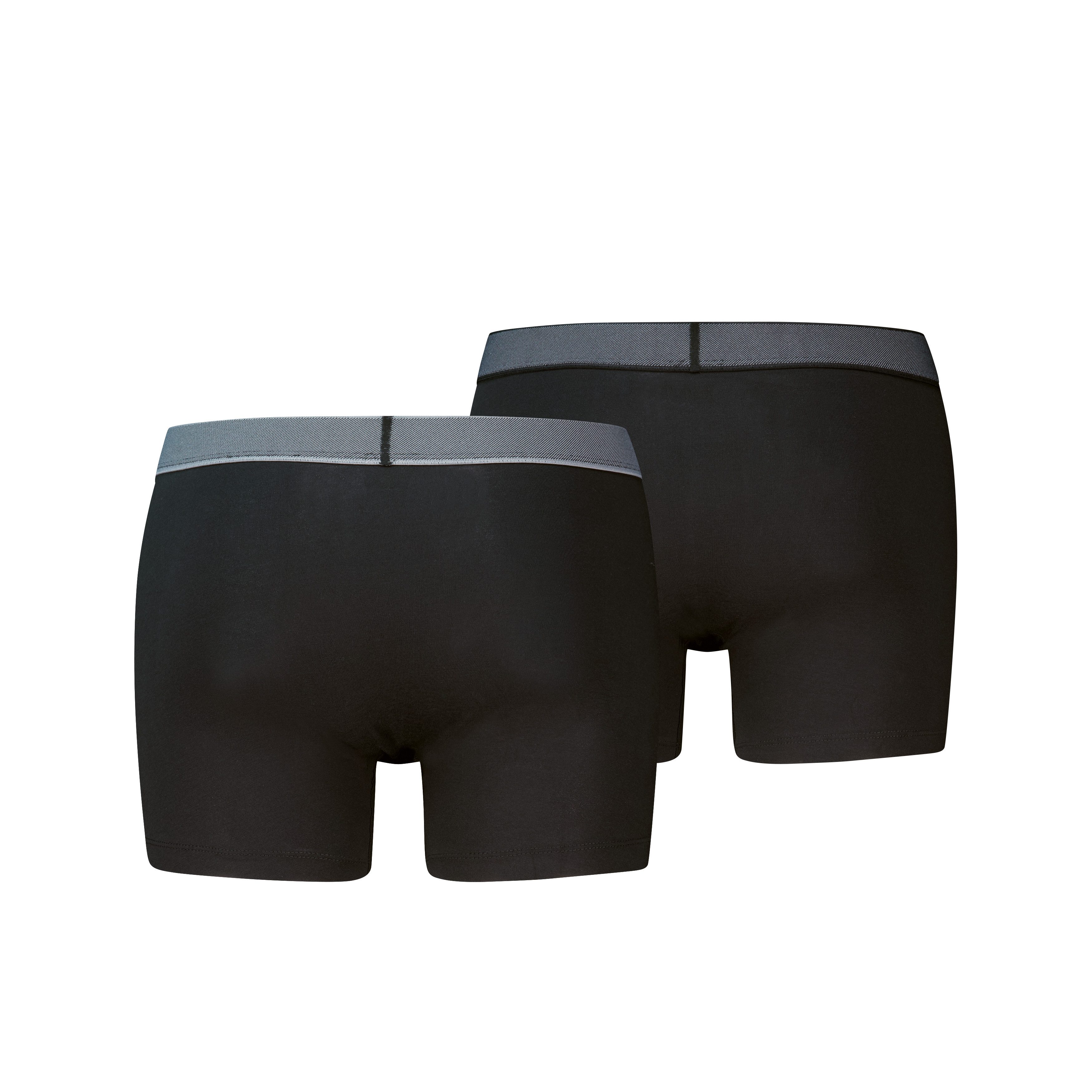 Levi's® Boxershorts LEVIS MEN TWILL WB BOXER BRIEF 2P (2er Pack) ohne Eingriff, Stretchbund
