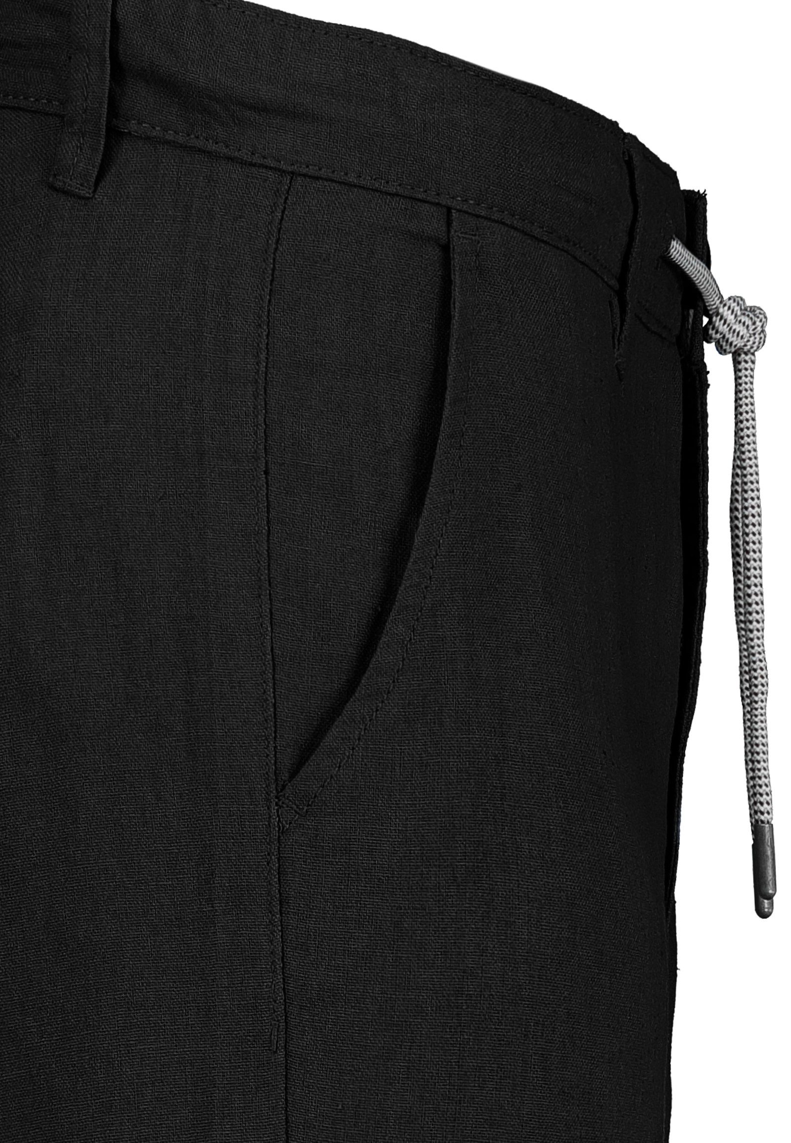 Eight2Nine Chinos Eight2nine Herren Leinen Hose Leinenhose Regular Freizeithose Sommer