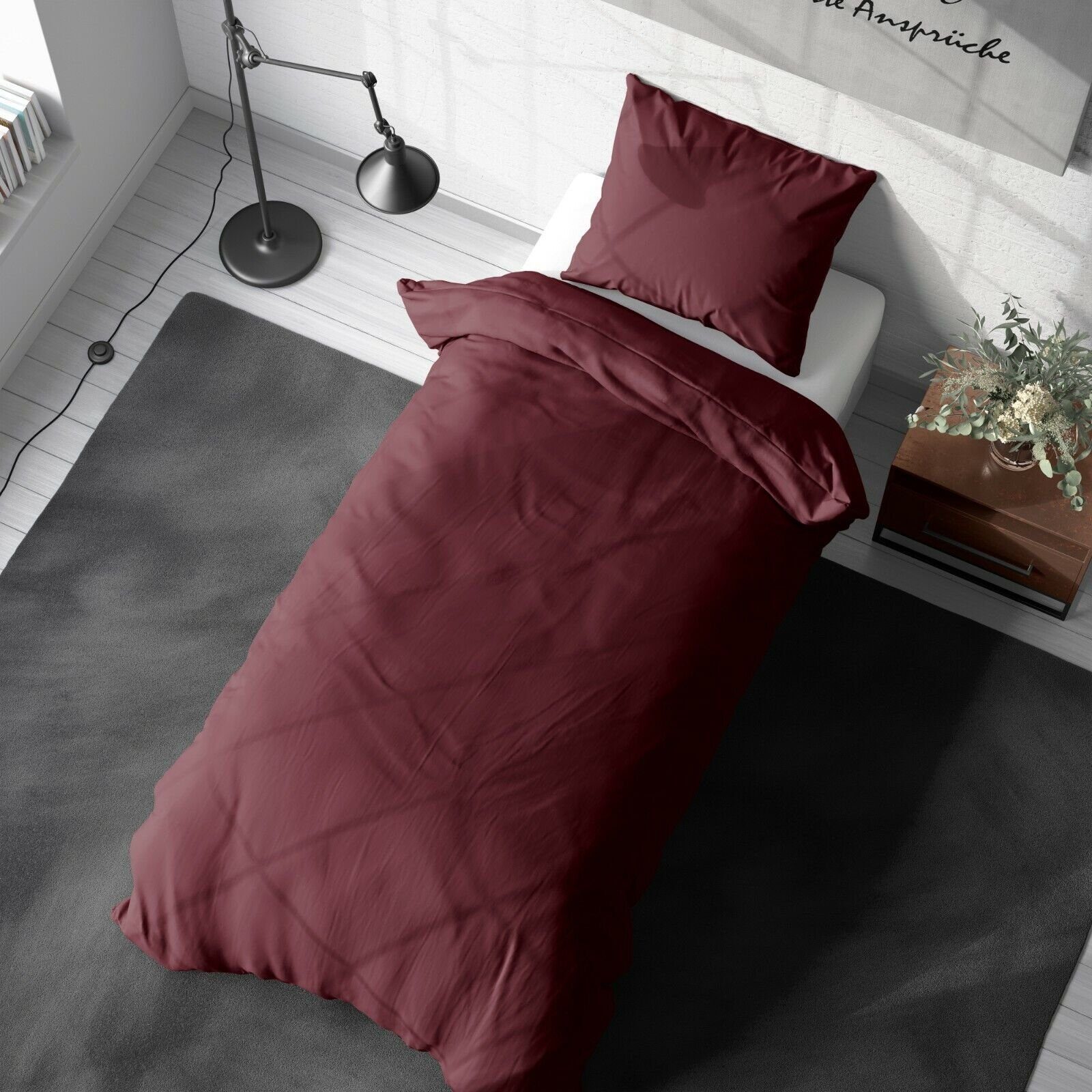 TRENDBUY24 Bettwäsche Renforce Baumwolle Bettwäsche Uni 135 155 Baumwolle, günstig online kaufen