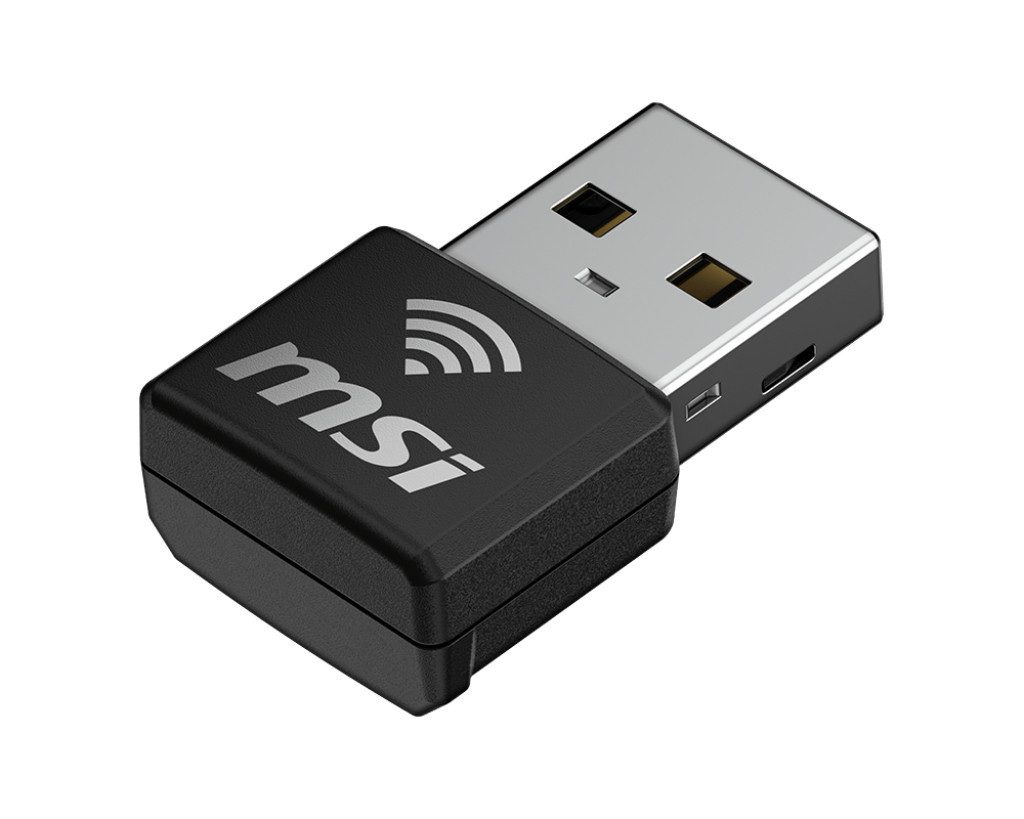 MSI AX 1800 Nano WiFi USB Stick Netzwerk-Switch schwarz