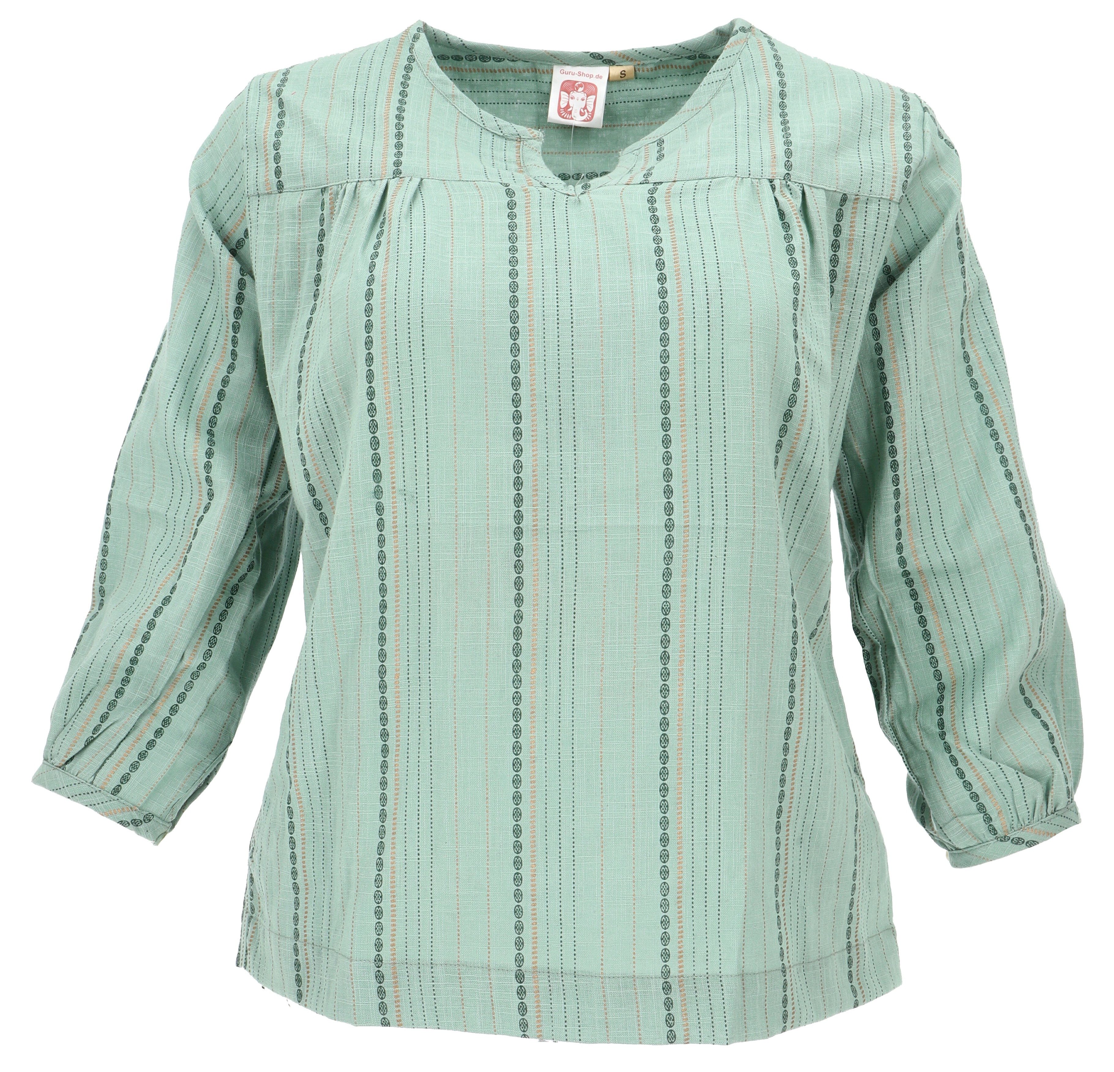 Guru-Shop Longbluse Leichte Baumwollbluse, Boho Schlupfbluse günstig online kaufen