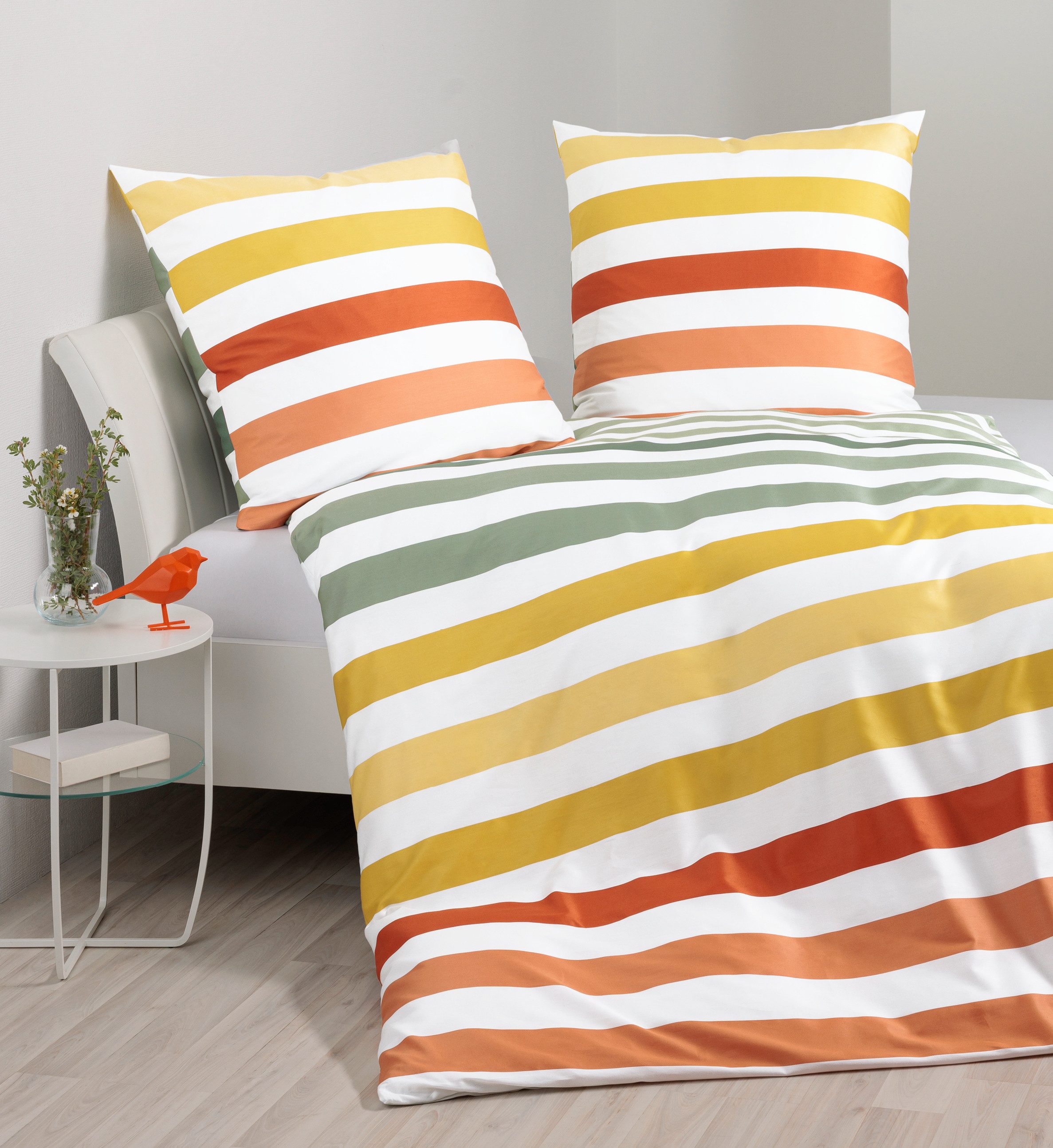 Janine Bettwäsche J. D. 87115 03, Mako-Satin, mit Reißverschluss