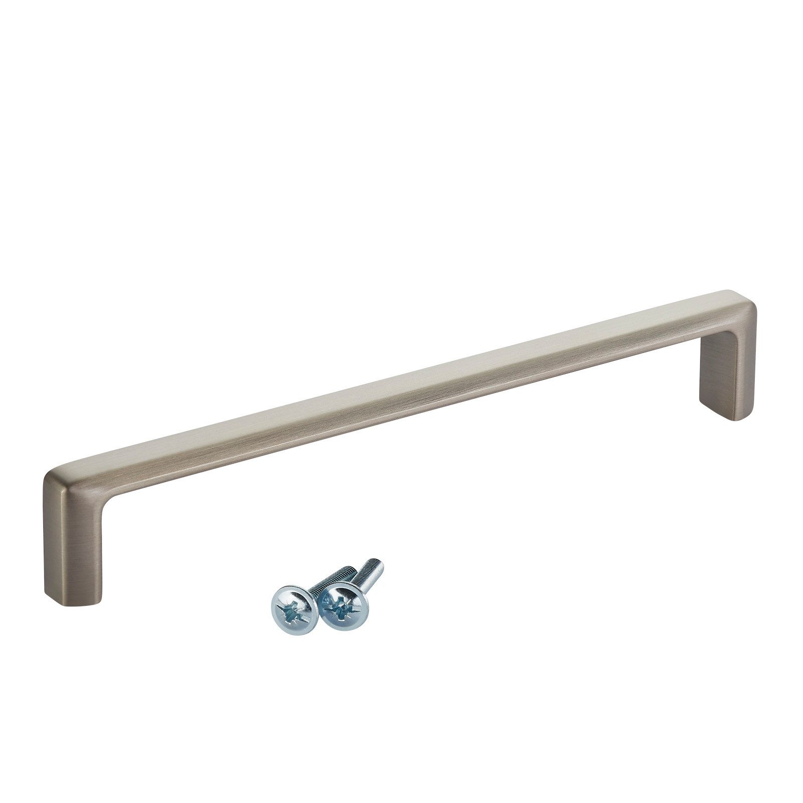 SO-TECH® Möbelgriff Bügelgriff FACETT, BA 160 - 320 mm, inkl. Schrauben (1-St), BA 160 Edelstahloptik von SCHÜCO ALU COMPETENCE