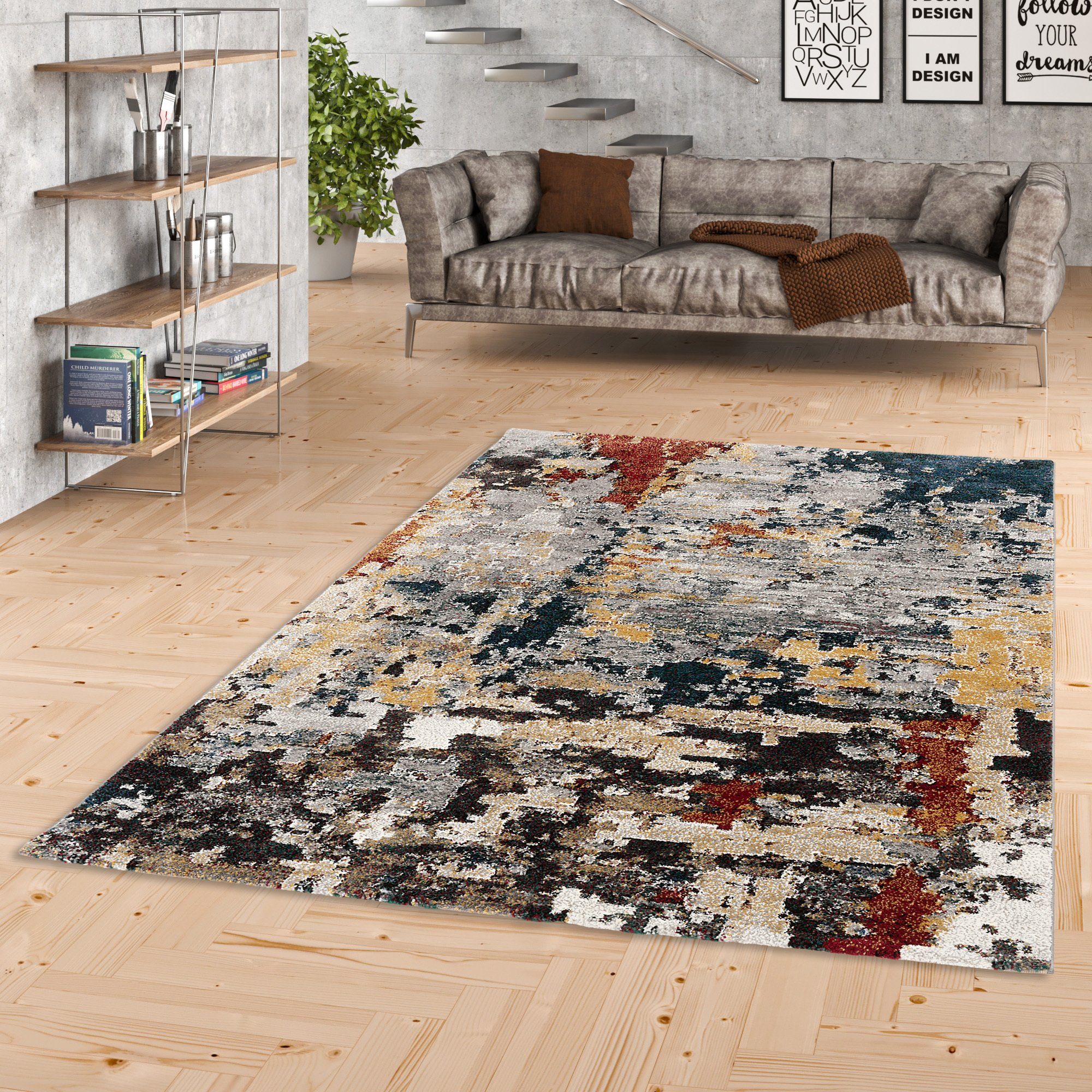 Pergamon Designteppich Designer Teppich Maui Modern Mix Verlauf, Rechteckig, Höhe: 13 mm
