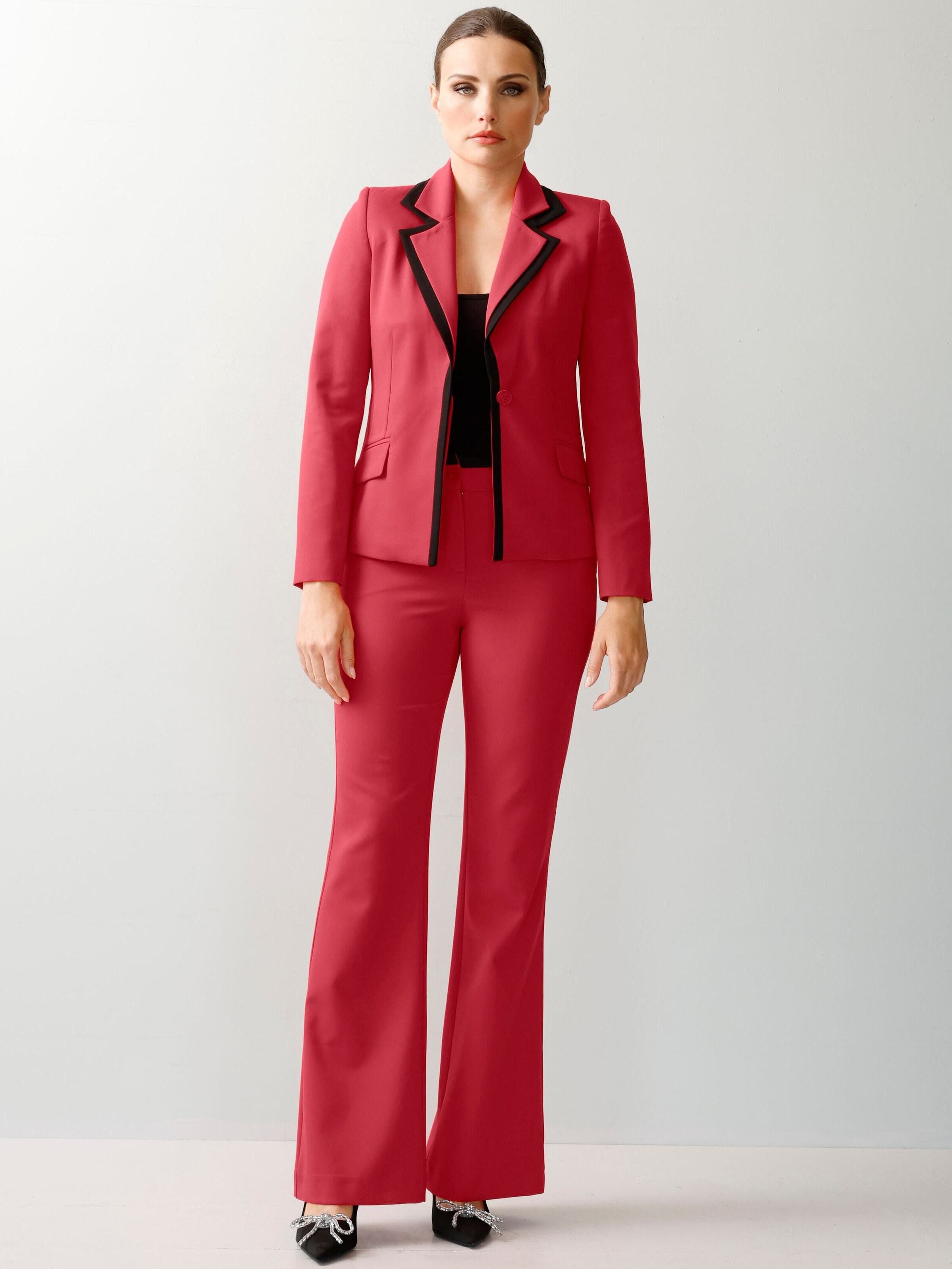 Alba Moda Kurzblazer Blazer mit detaillierten Doppelungen