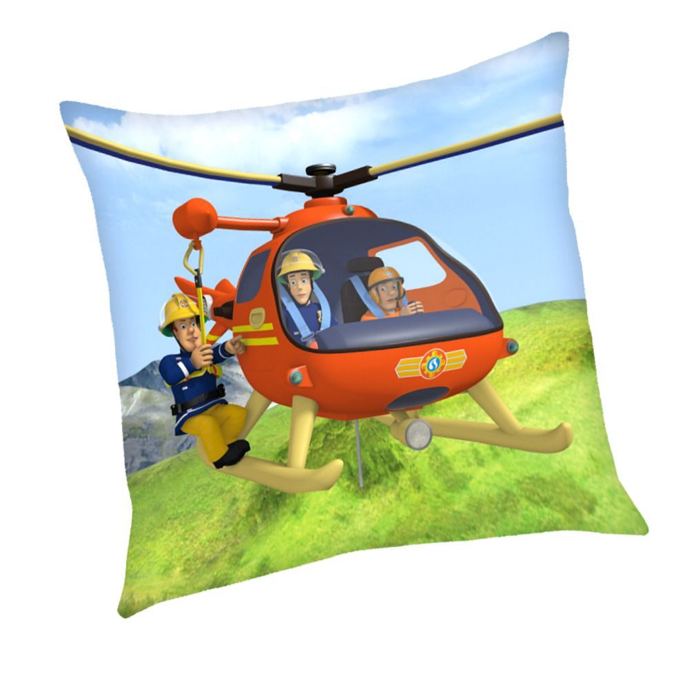 Feuerwehrmann Sam Dekokissen Helikopter Kinder Deko-Kissen 40 x 40 cm Feuerwehrmann Sam