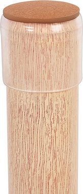 Stuhlhusse, Woltu, mit Filz, runde Stuhlbeinkappe φ 4 cm, Braun