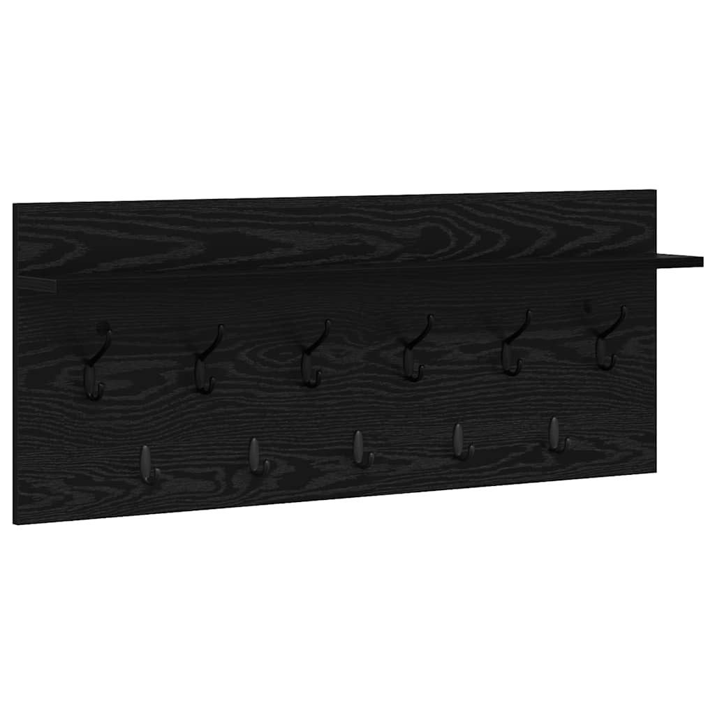 vidaXL Regal Wandmontierter Kleiderständer Schwarze Eiche günstig online kaufen