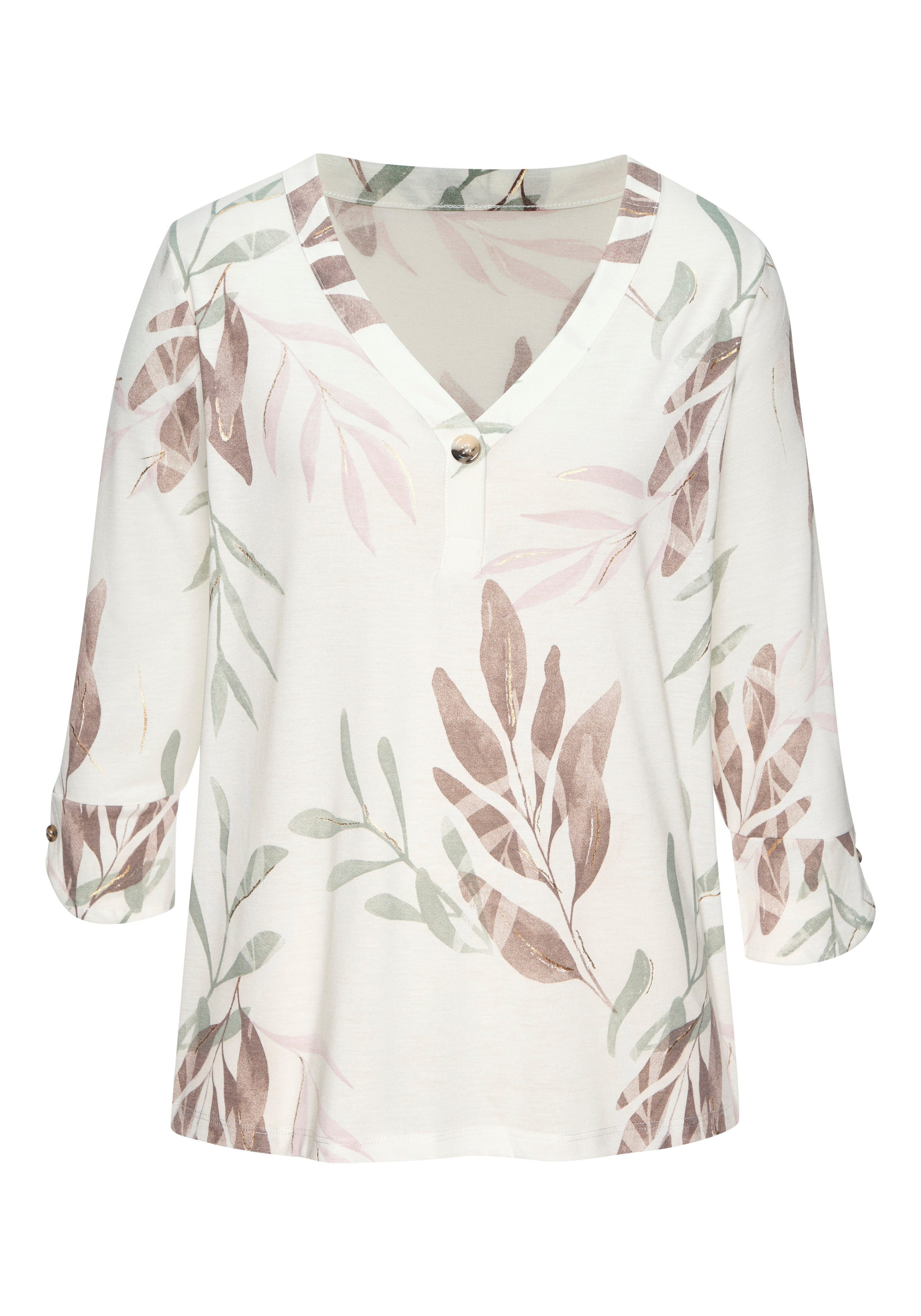 LASCANA Blusenshirt mit Knopfdetails aus weicher Qualität mit Viskose günstig online kaufen
