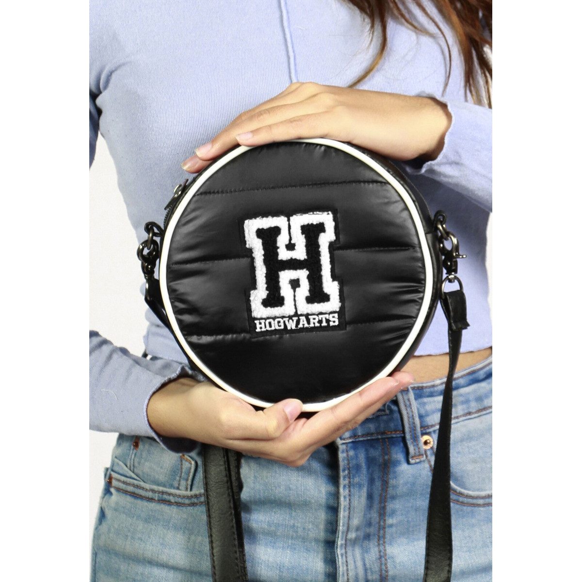 Warner Bros. Umhängetasche Harry Potter H-Padding Round Unisex Kinder, Handtasche, Shopper, Crossbody Bag, Schultertasche, Hobo Bag