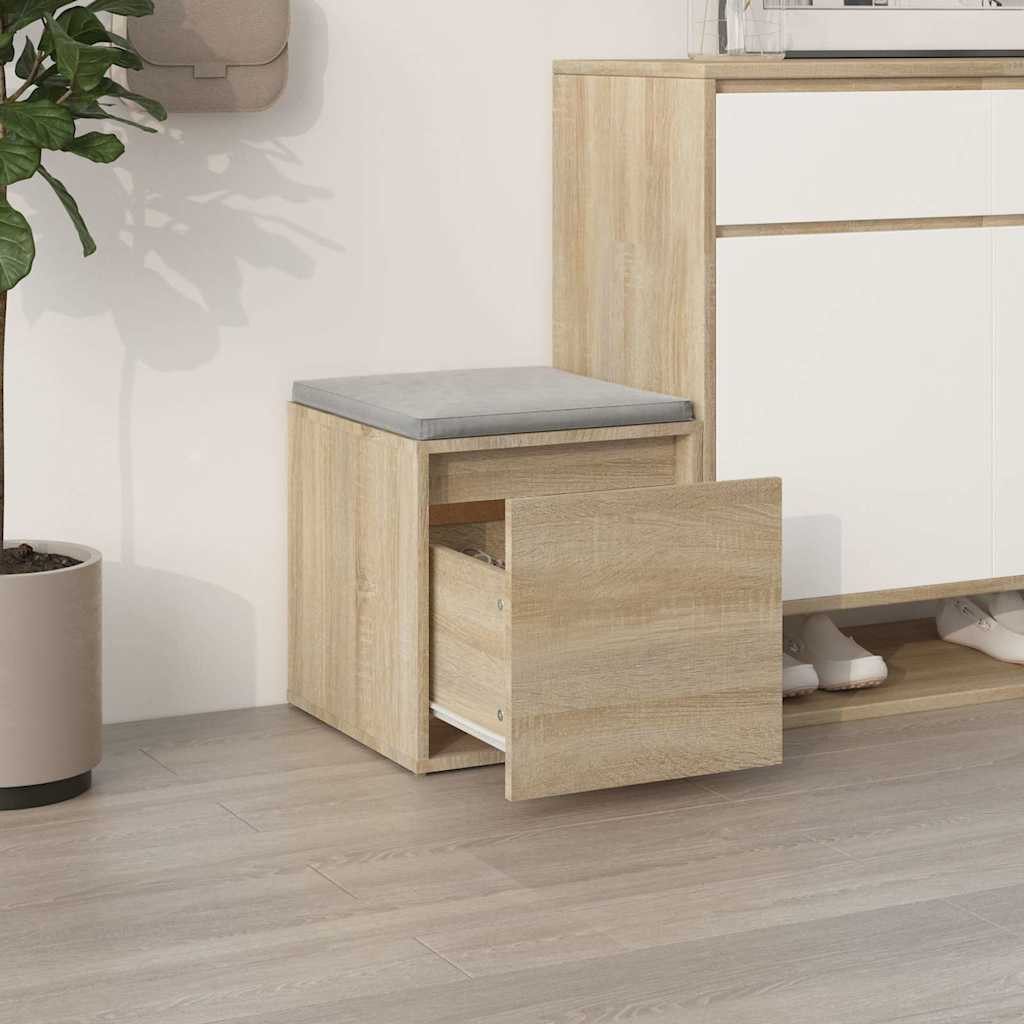 vidaXL Kommode Schubladenbox Sonoma-Eiche 40,5x40x40 cm Holzwerkstoff (1 St)