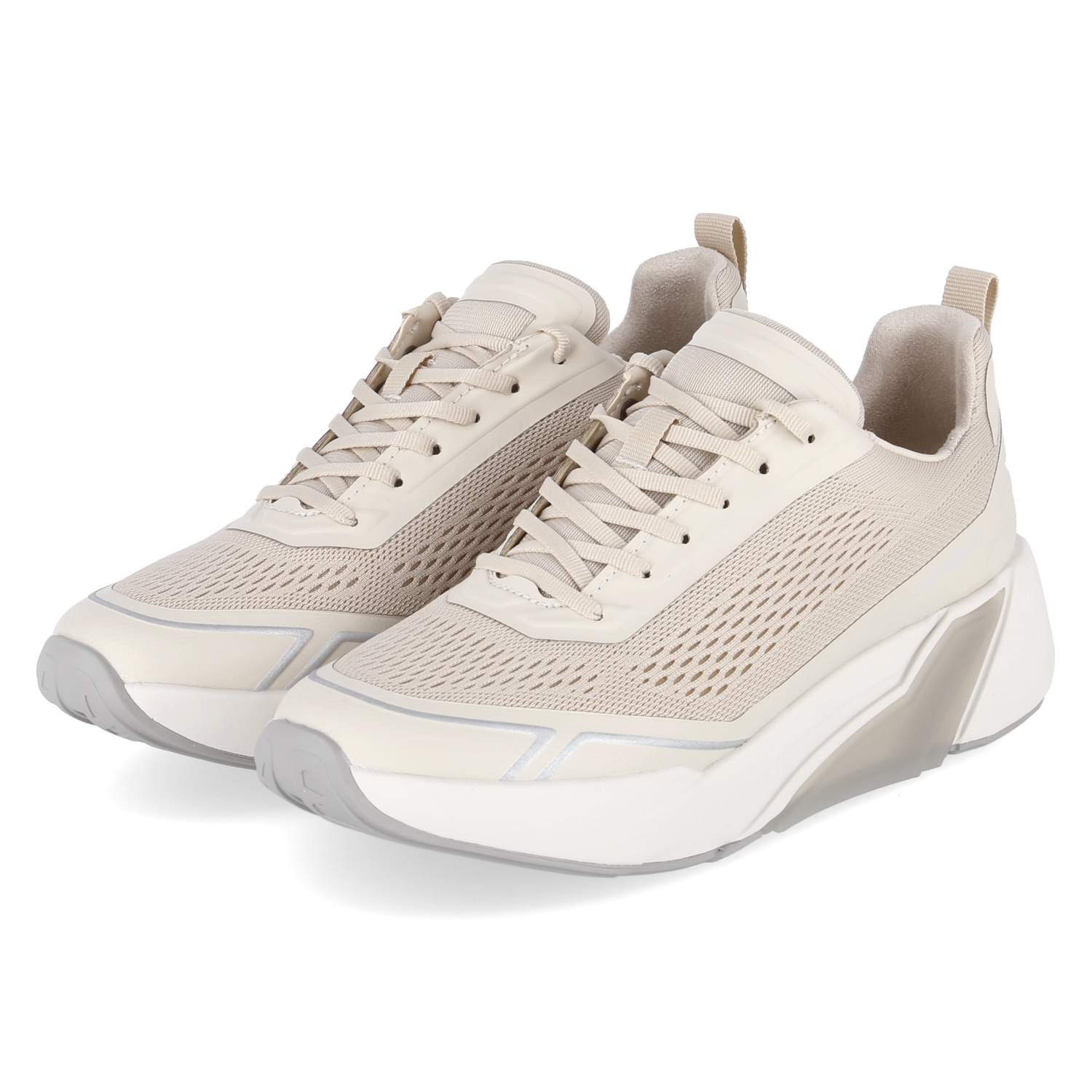 Gabor Gabor 86.912.63 Damen Textil & Synthetik beige Schnürschuh